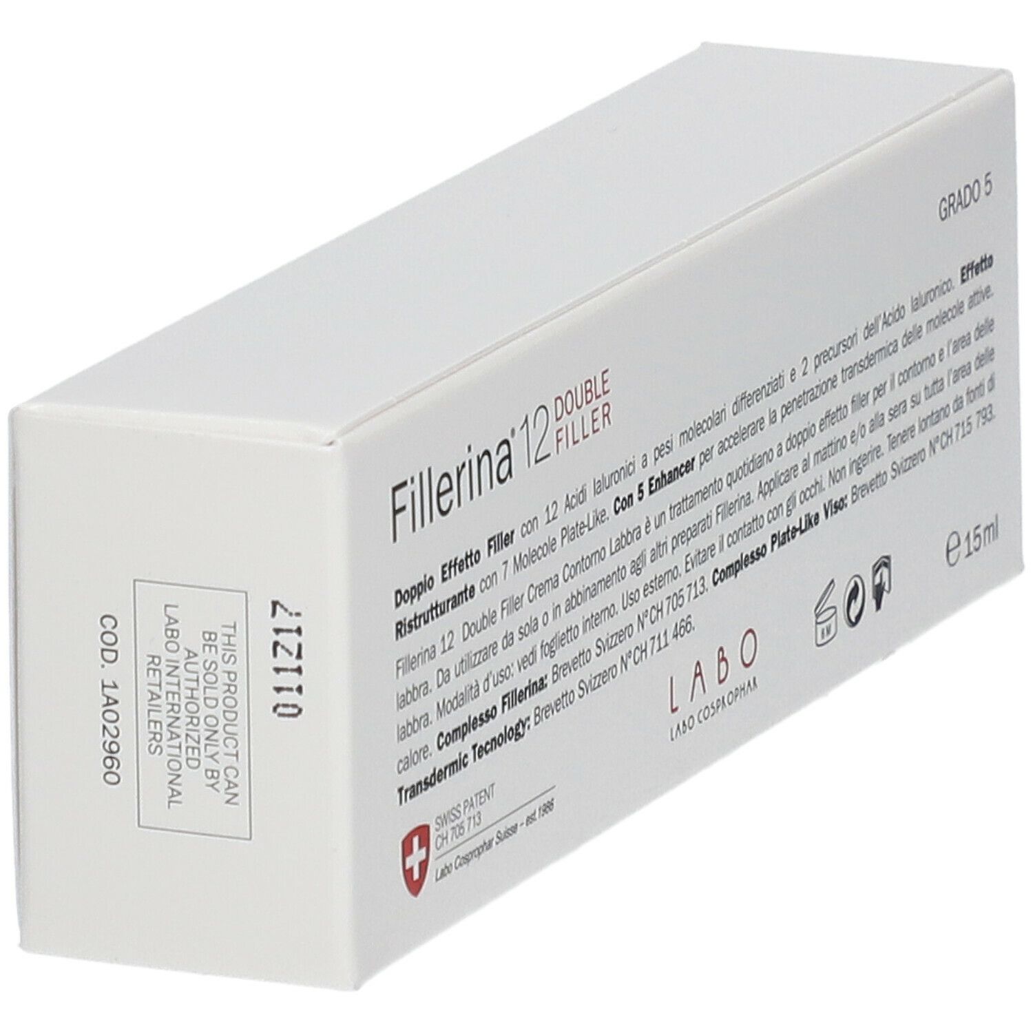 Fillerina® 12 Double Filler Crema Contorno Labbra Grado 5