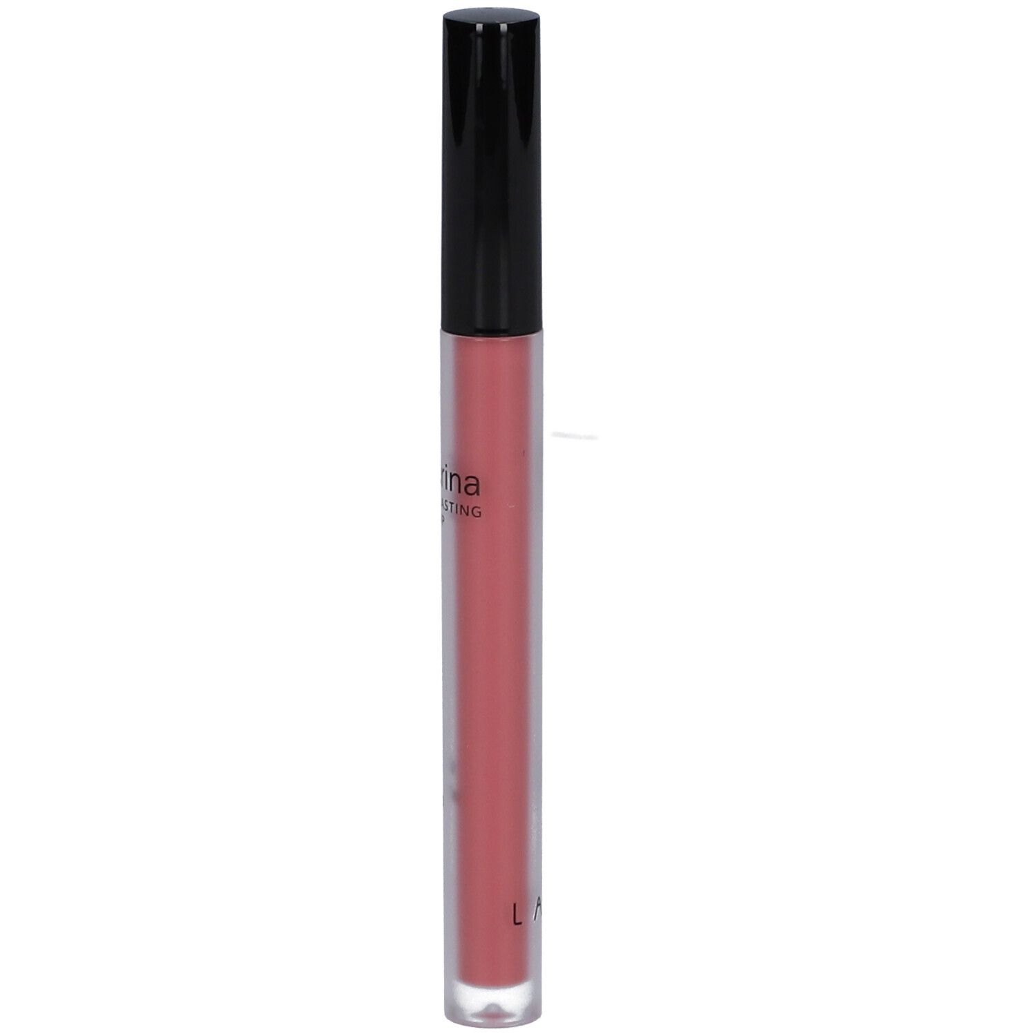Crema labbra con tappo nero. Scritta Fillerina Long Lasting Make-up. Tonalità rosa.