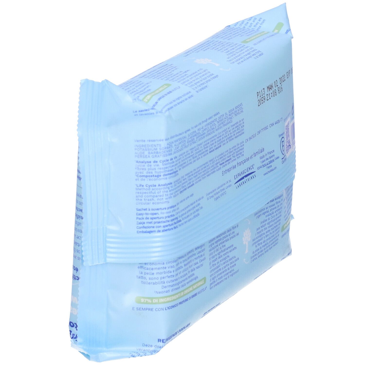 Mustela® Salviette Detergenti Profumate