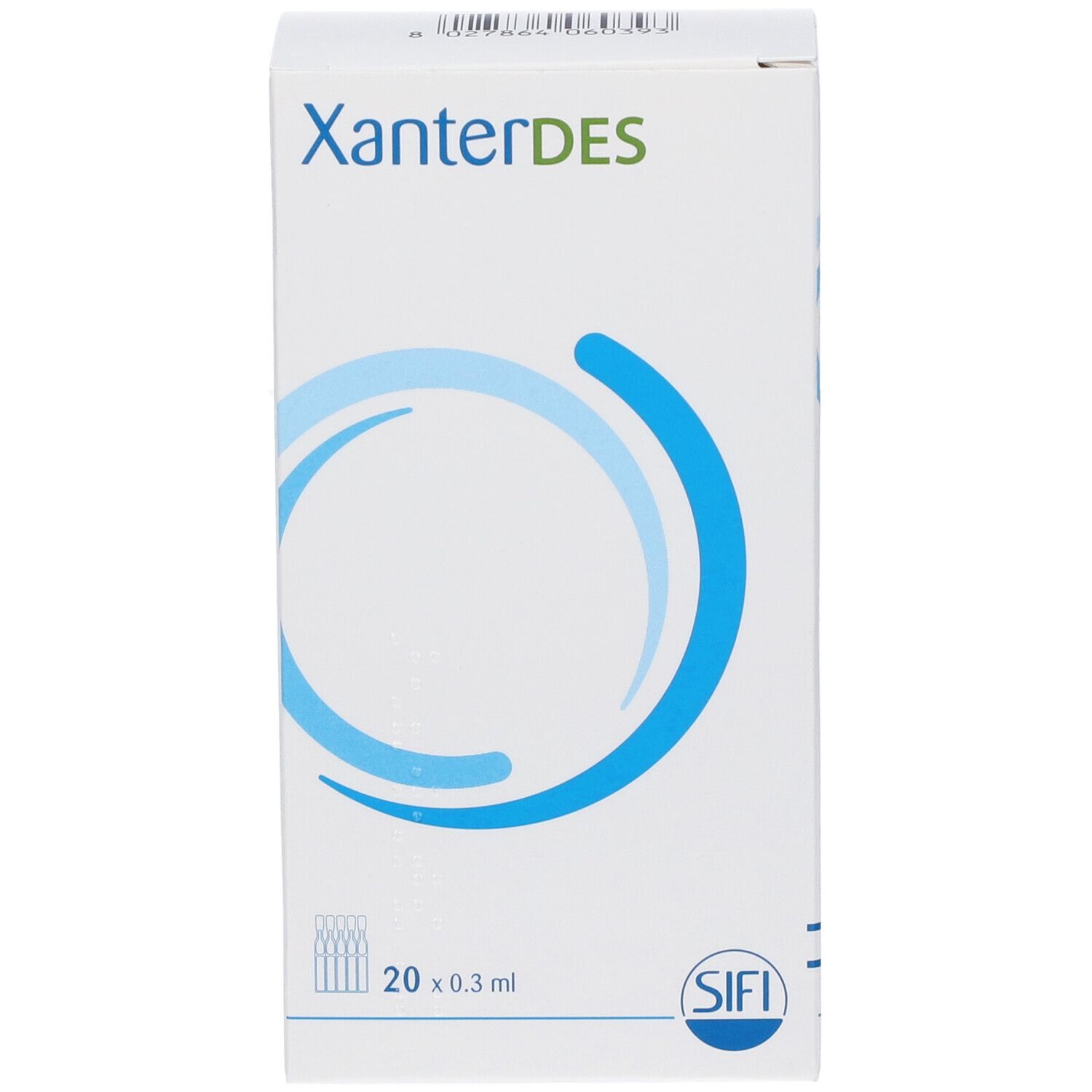 XanterDES: fronte della confezione con logo e nome del prodotto.