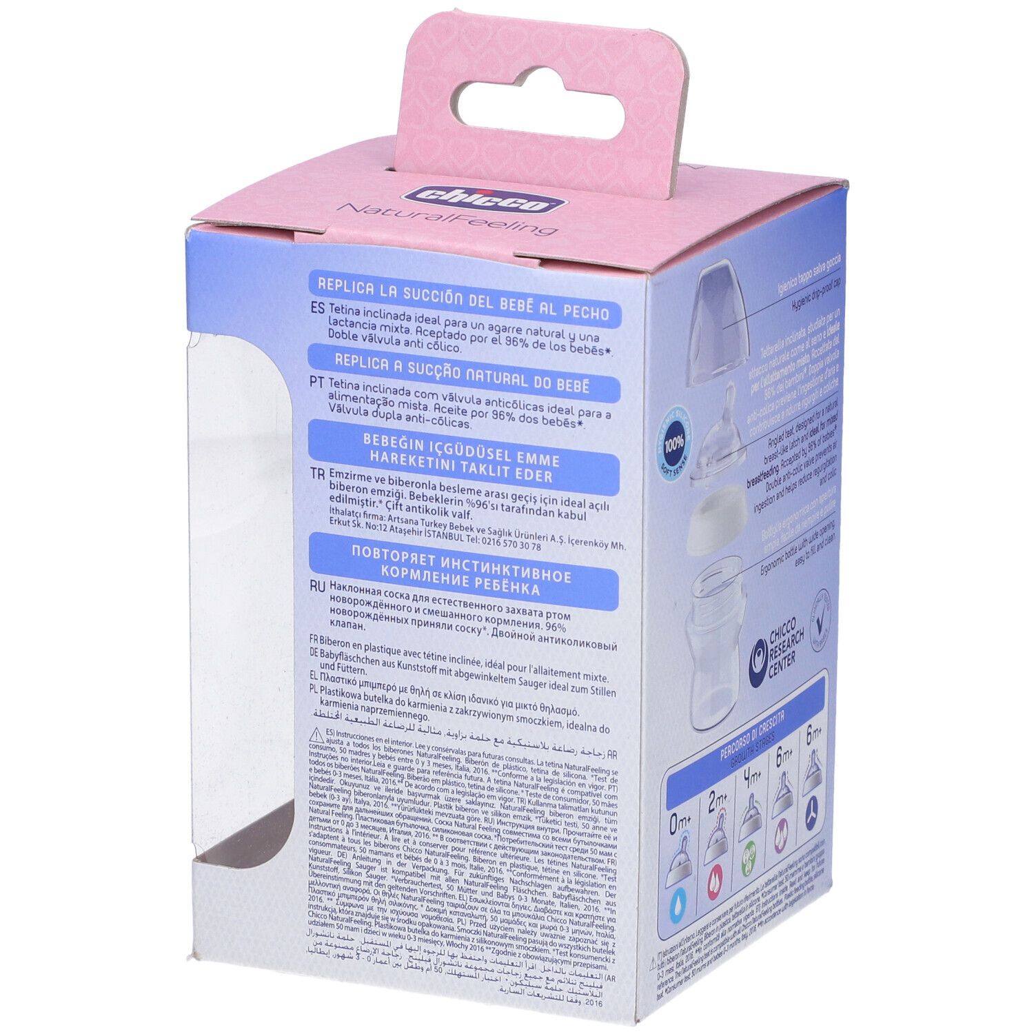 Chicco Naturalfeeling Biberon 0M+ 150ml Flusso Lento Bimba