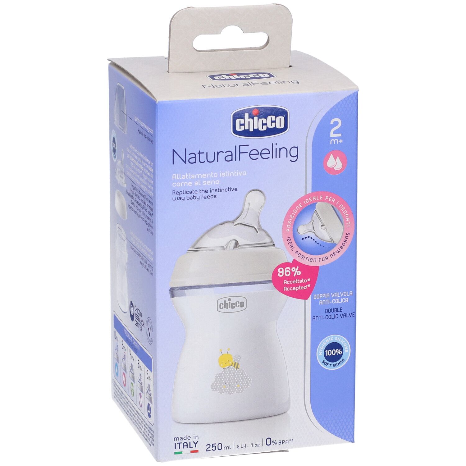 Chicco Biberon Nat Feel Pp 2M+ 250 Ml Unisex