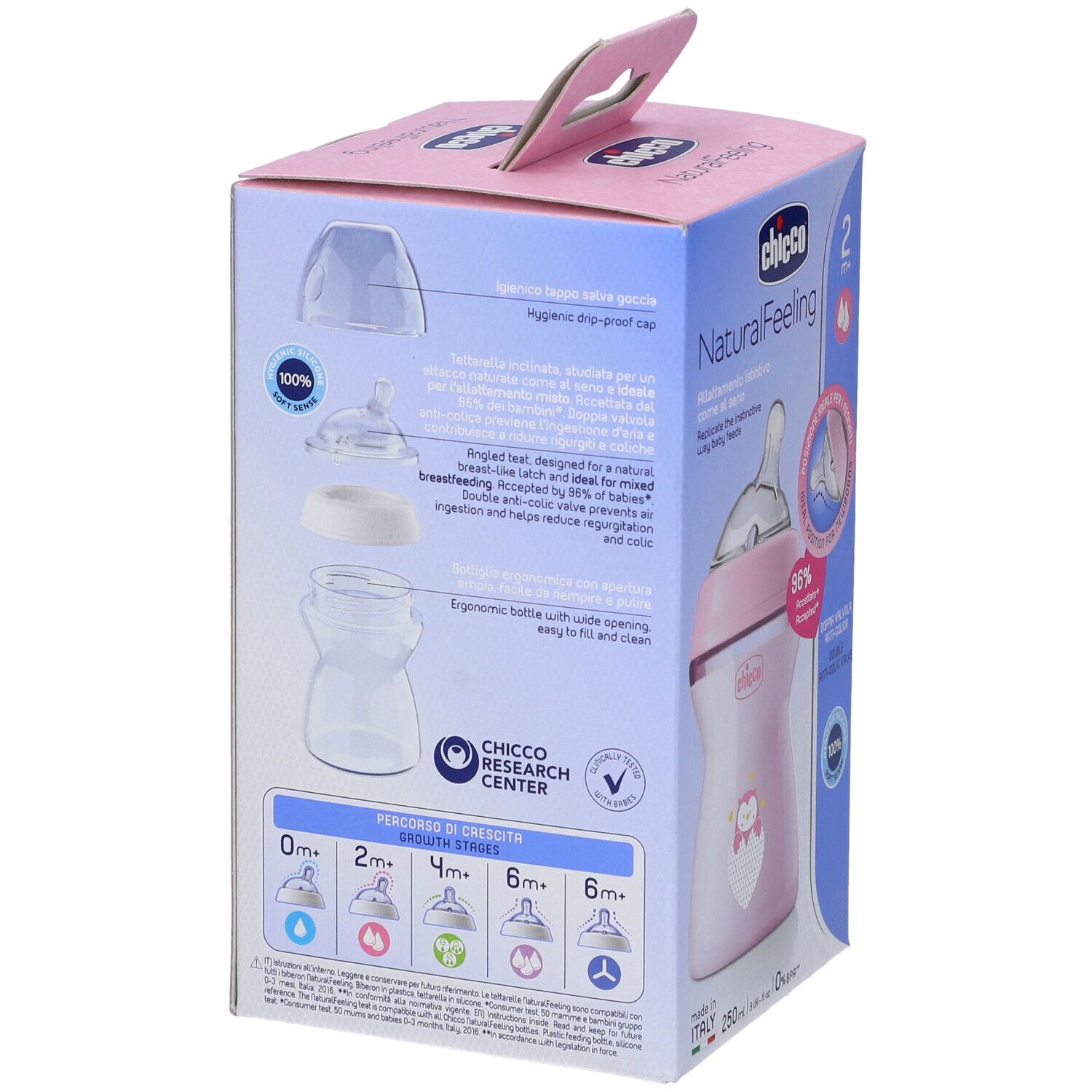 Chicco Biberon Nat Feel Pp 2M+ 250 Ml Bimba
