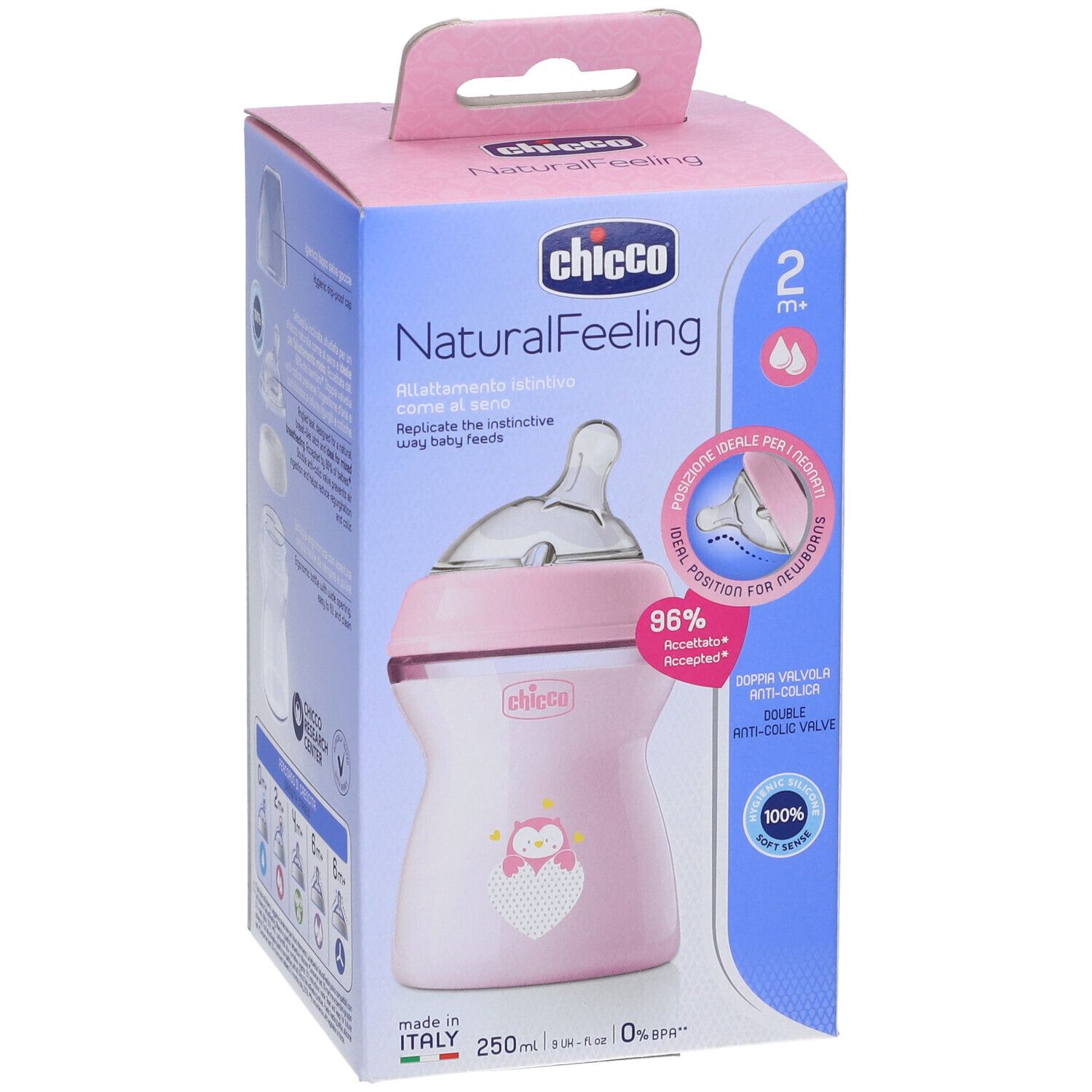 Chicco Biberon Nat Feel Pp 2M+ 250 Ml Bimba