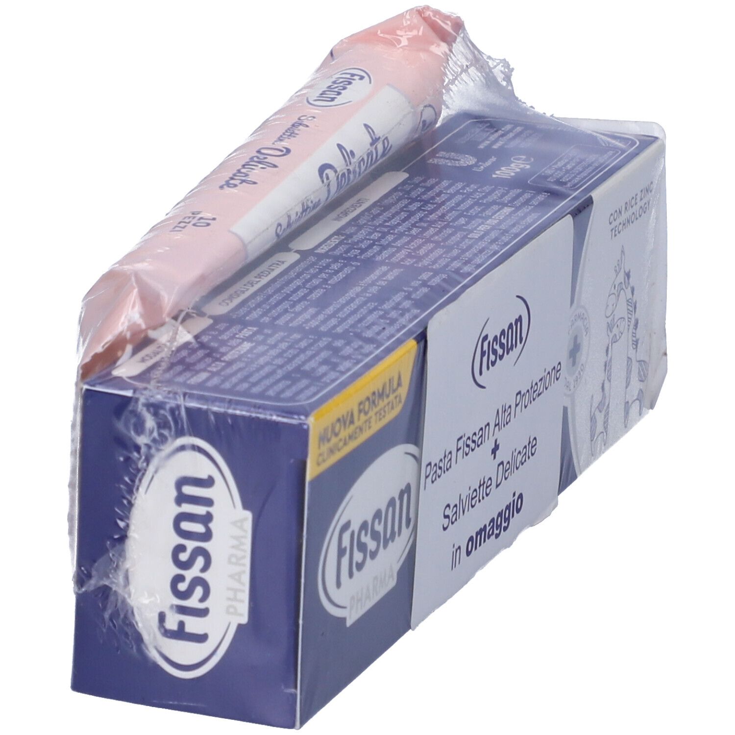 Fissan Special Pack Salviettine 10 Pezzi + Pasta Alta Protezione 100 Ml
