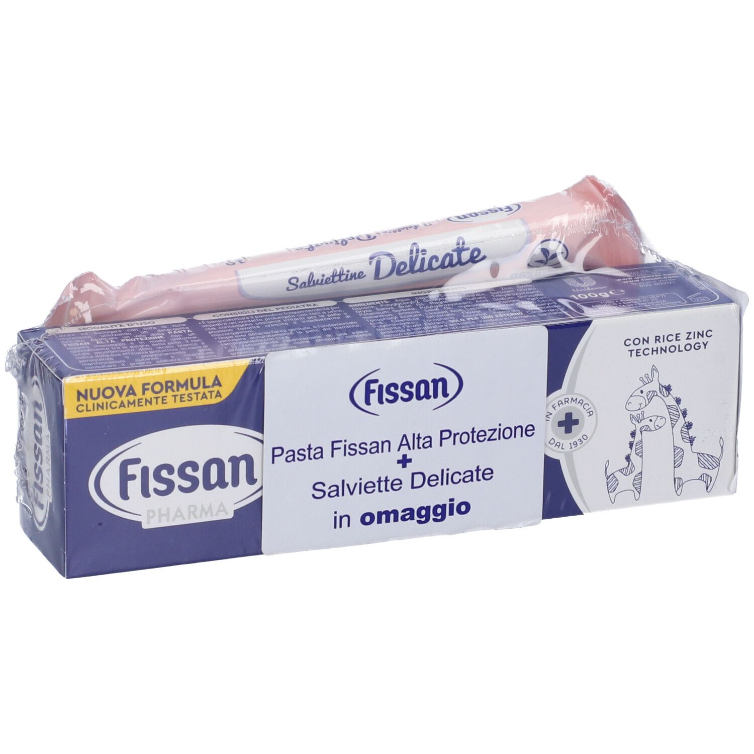 Fissan Special Pack Salviettine 10 Pezzi + Pasta Alta Protezione 100 Ml
