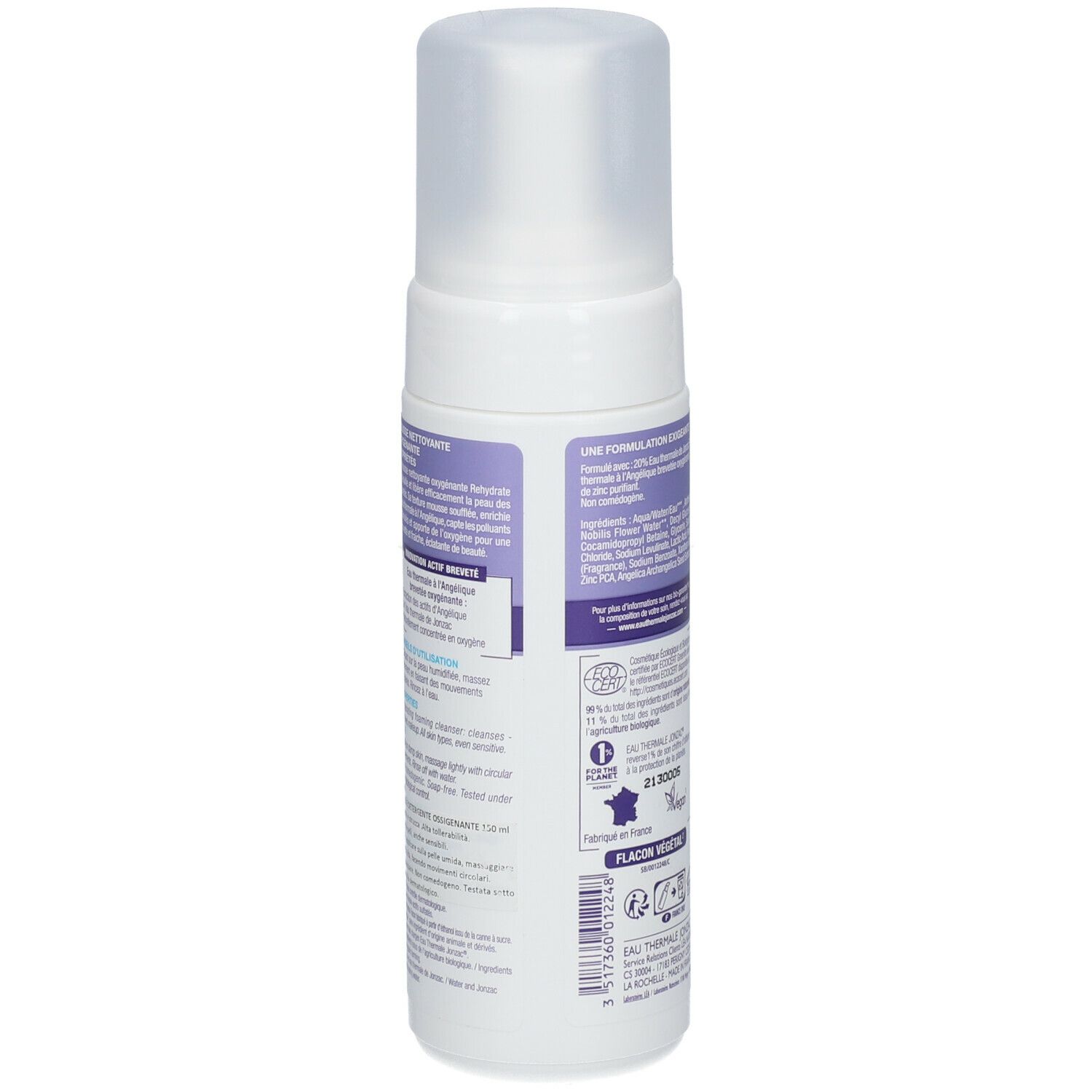 Eau Thermale Jonzac Mousse Detergente Ossigenante Rehydrate