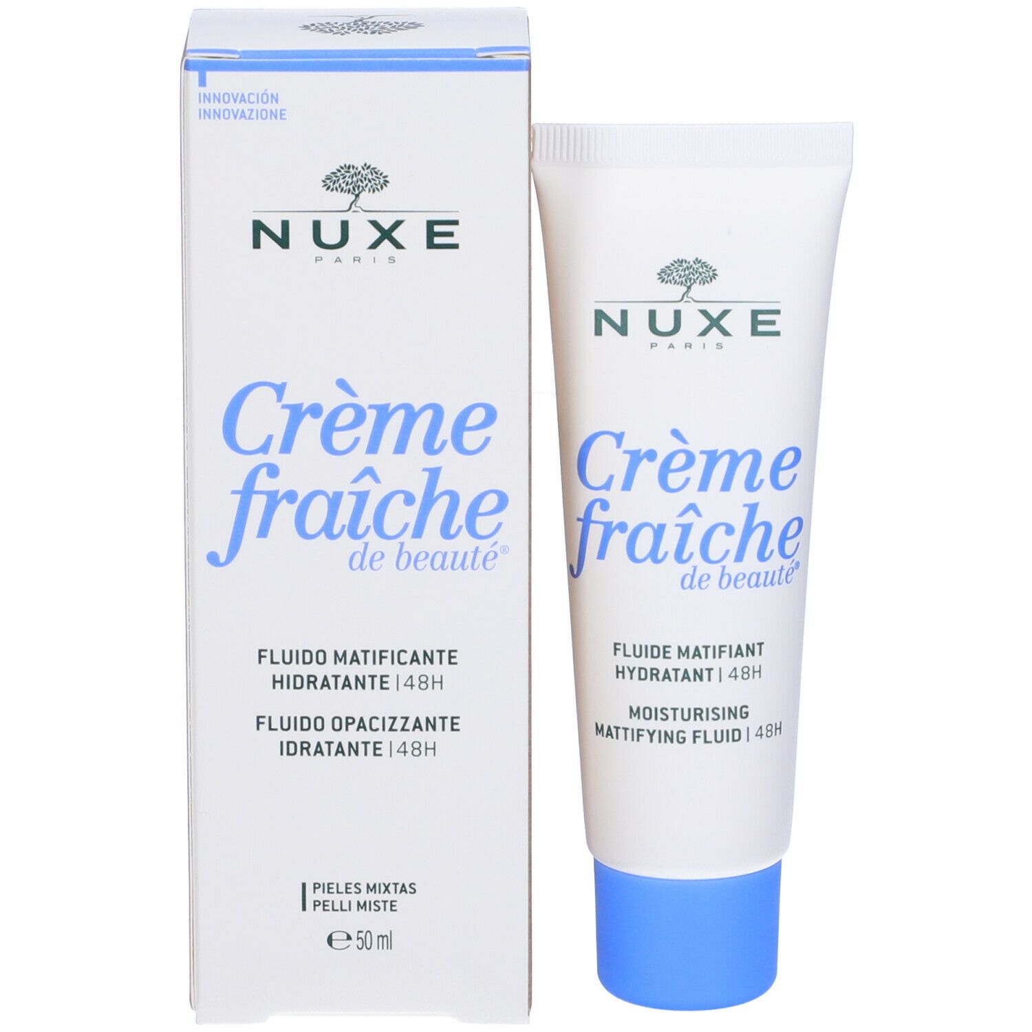 NUXE Crème fraîche de beauté® Fluido Opacizzante Idratante 48h Pelli Miste