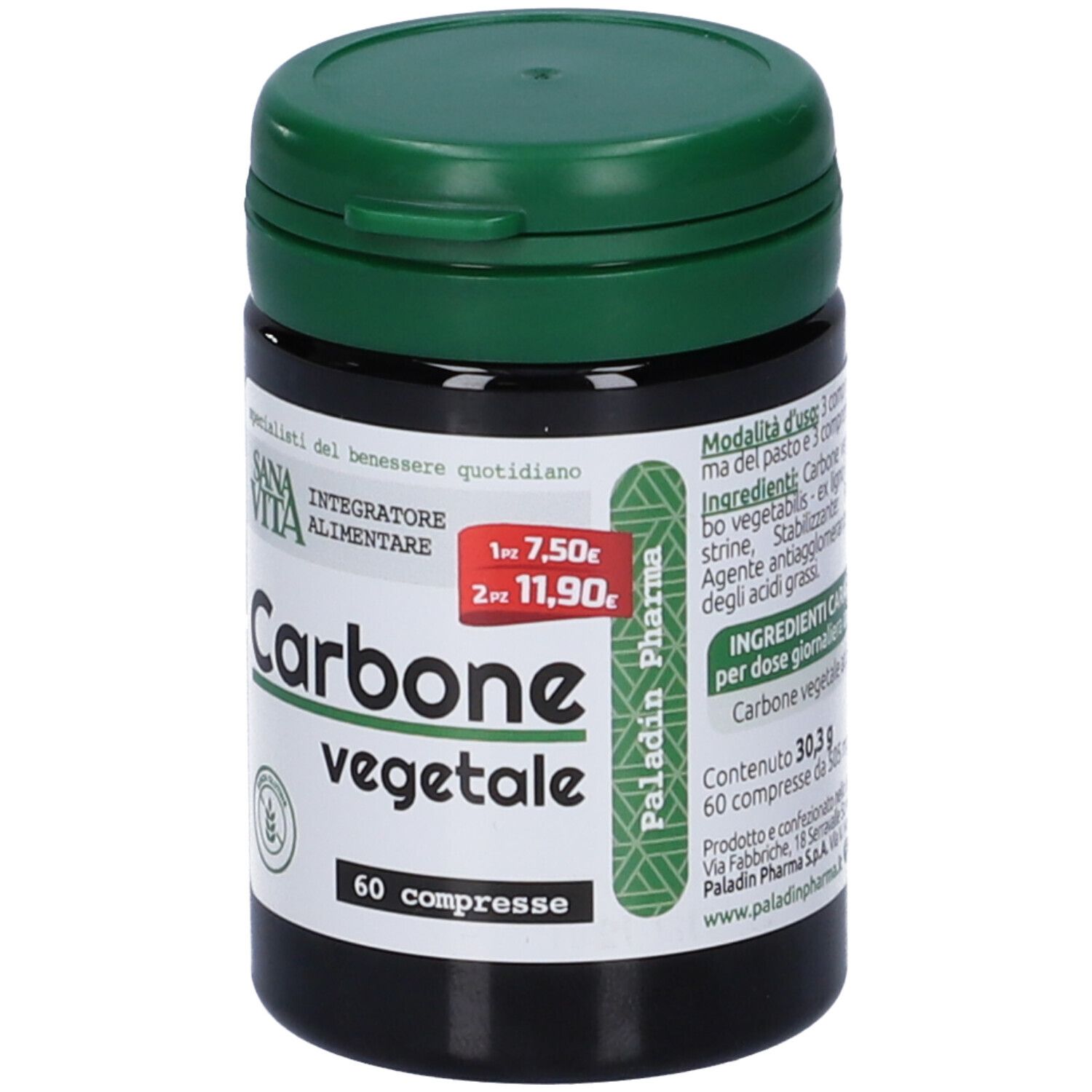 Sana Vita Carbone Vegetale Compresse