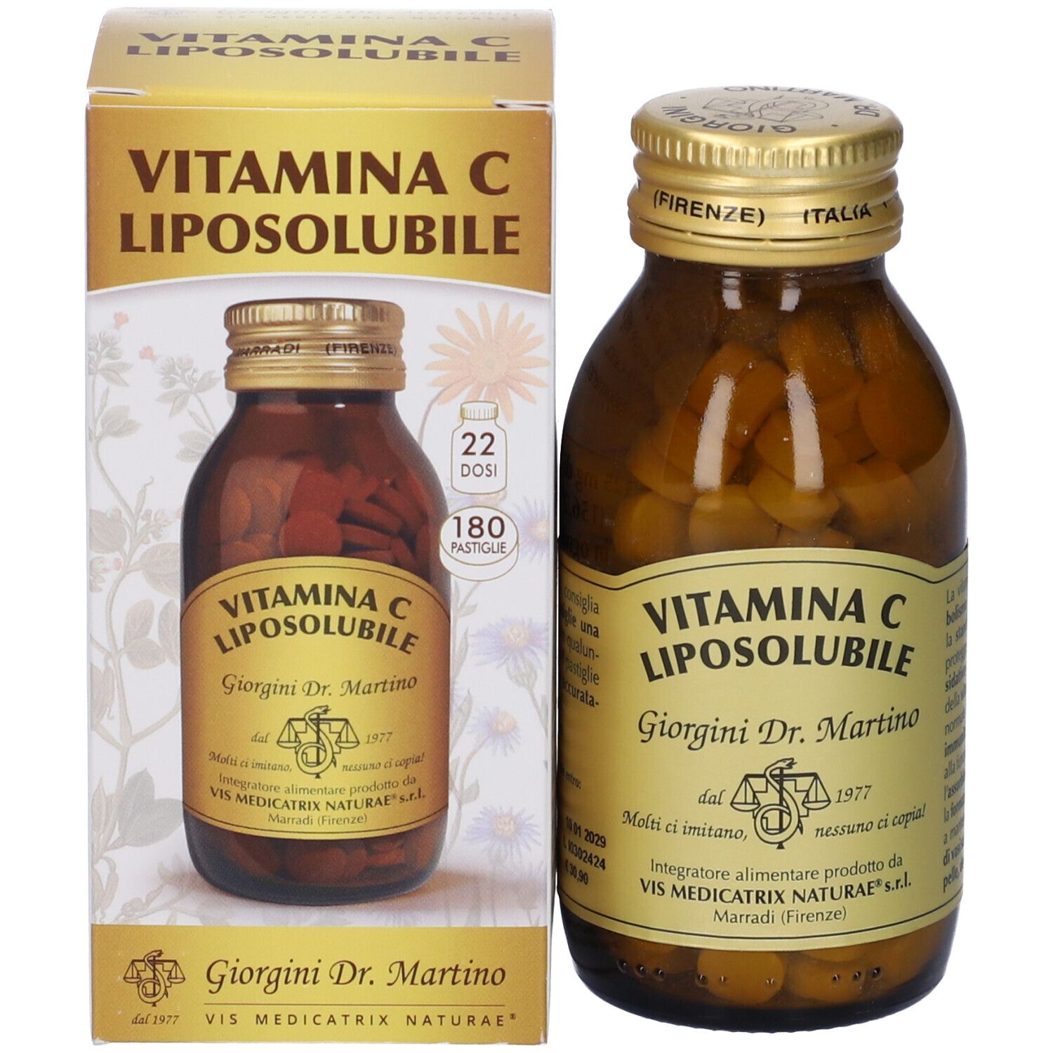 Vitamina C Liposolubile 180 Pastiglie