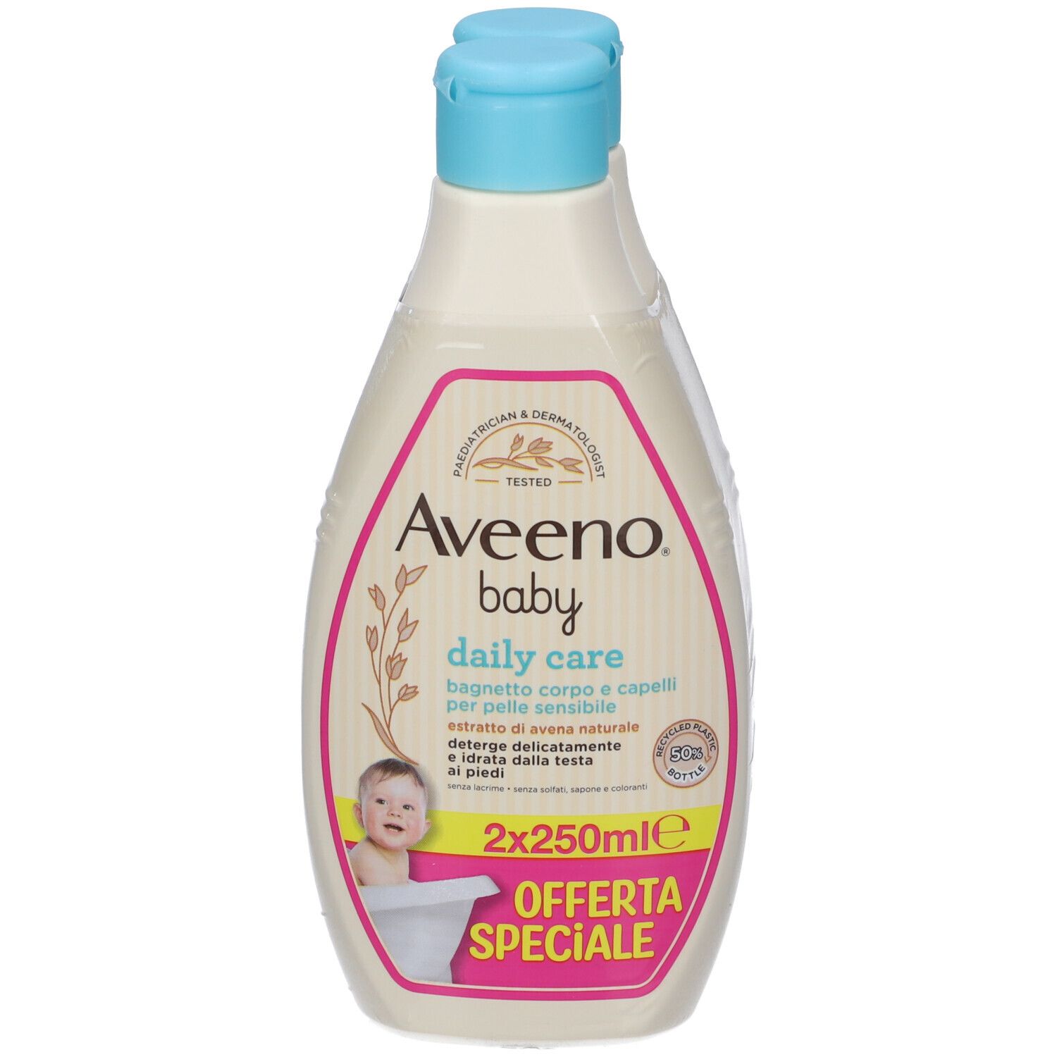Aveeno Baby Bagnetto Testa Piedi Bundle Doppio