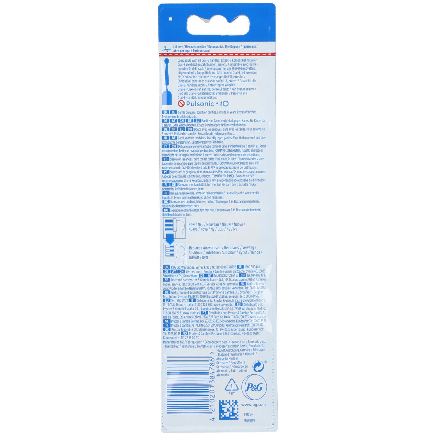 ORAL-B Testine per spazzolino Oral-B Kids 3+ Value Pack