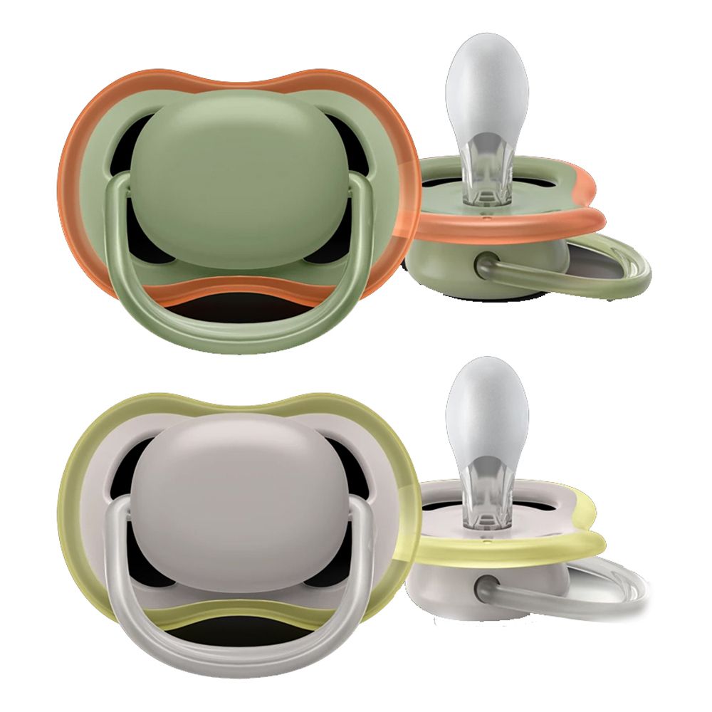 Avent Succhietto Ultra Air 6-18M No Deco Neutro 2 Pezzi