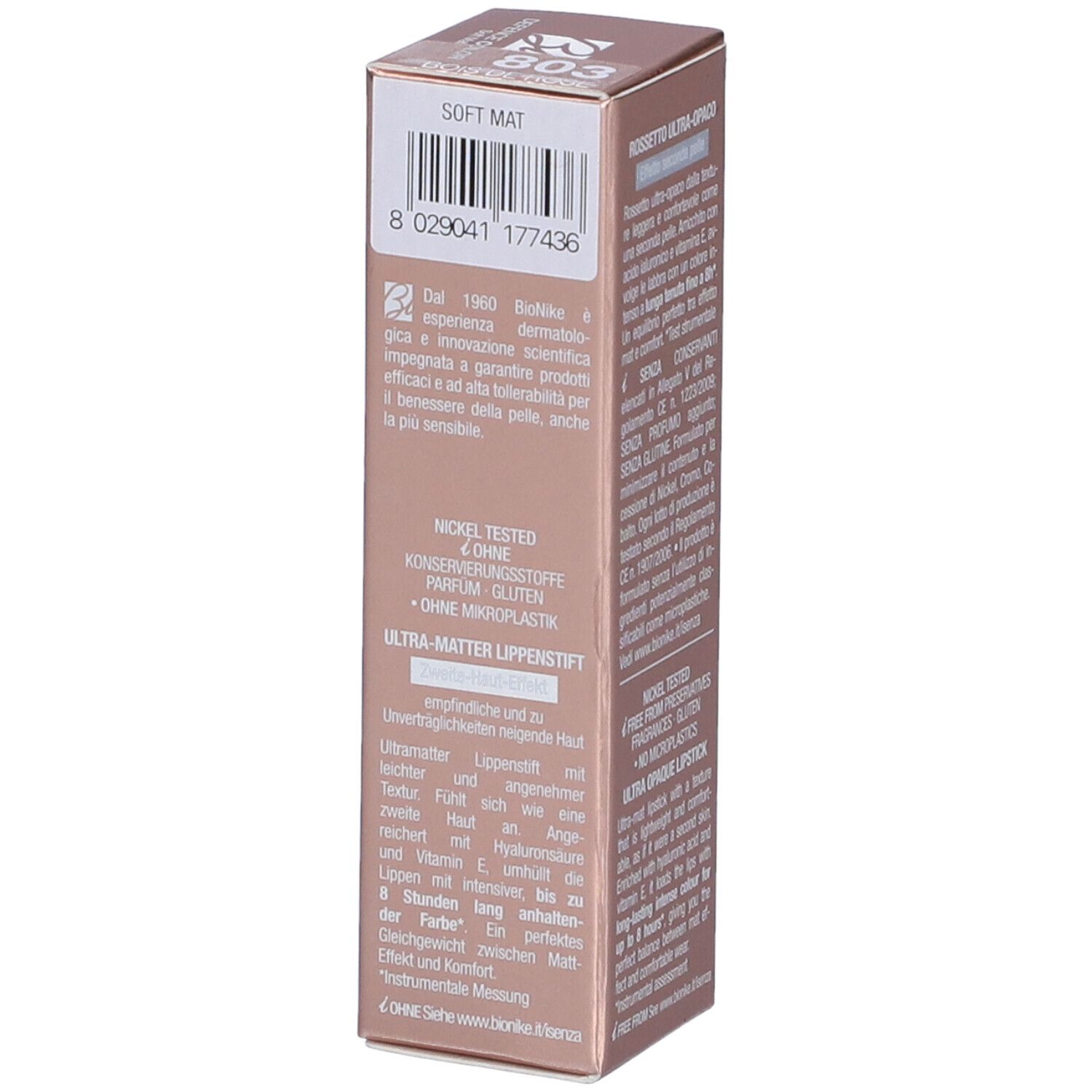 BioNike Defence Color Rosseto Soft Mat N. 803