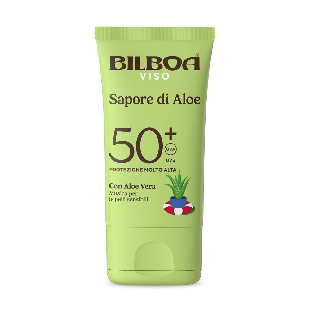 Bilboa Sapore di Aloe Crema Viso Solare SPF 50+ con aloe vera