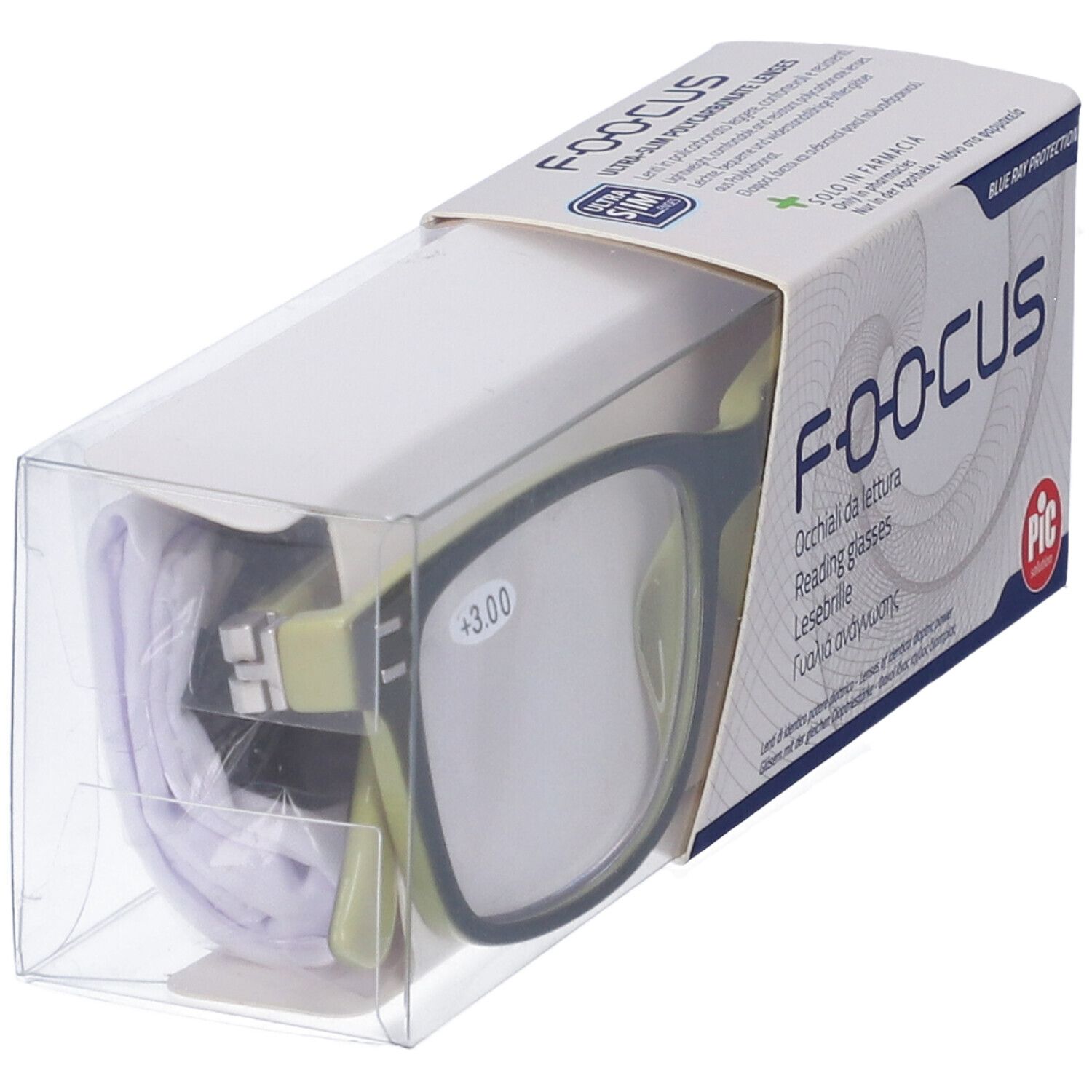 PIC Foocus Occhiali da Lettura Verdi +3,00
