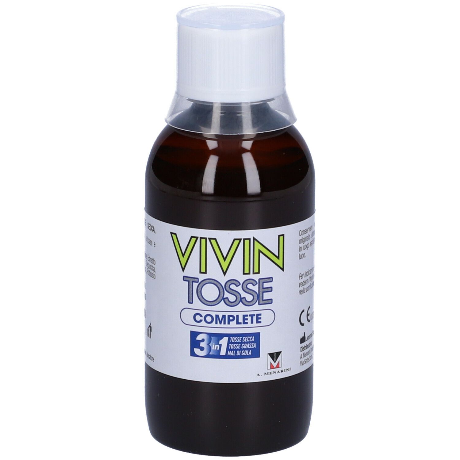 Vivin Tosse Complete 3in1 Tosse Secca, Grassa, Mal Di Gola Sciroppo 150 ml