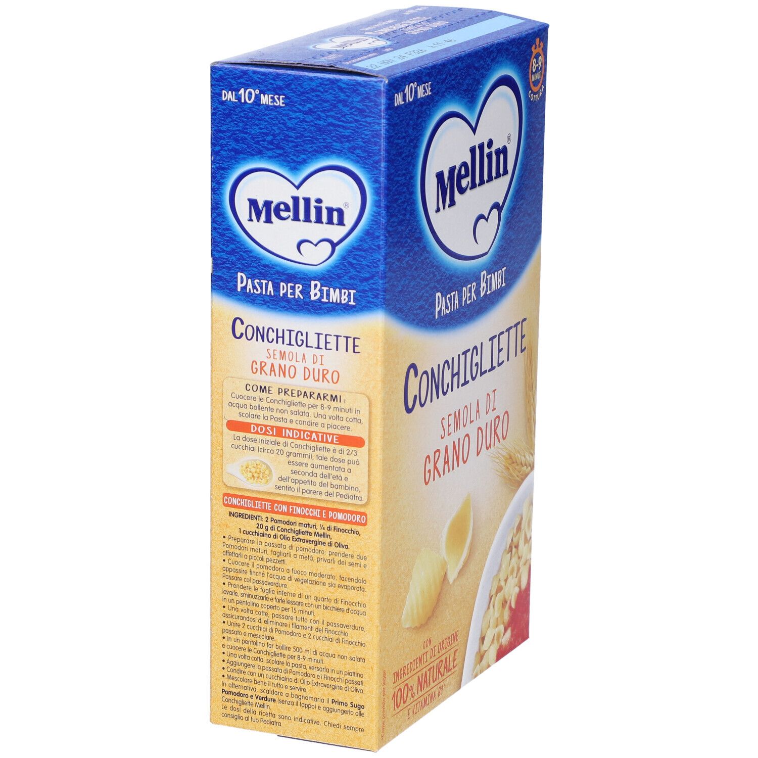 Mellin Pasta per l'Infanzia Conchigliette 280 g - Dispensa