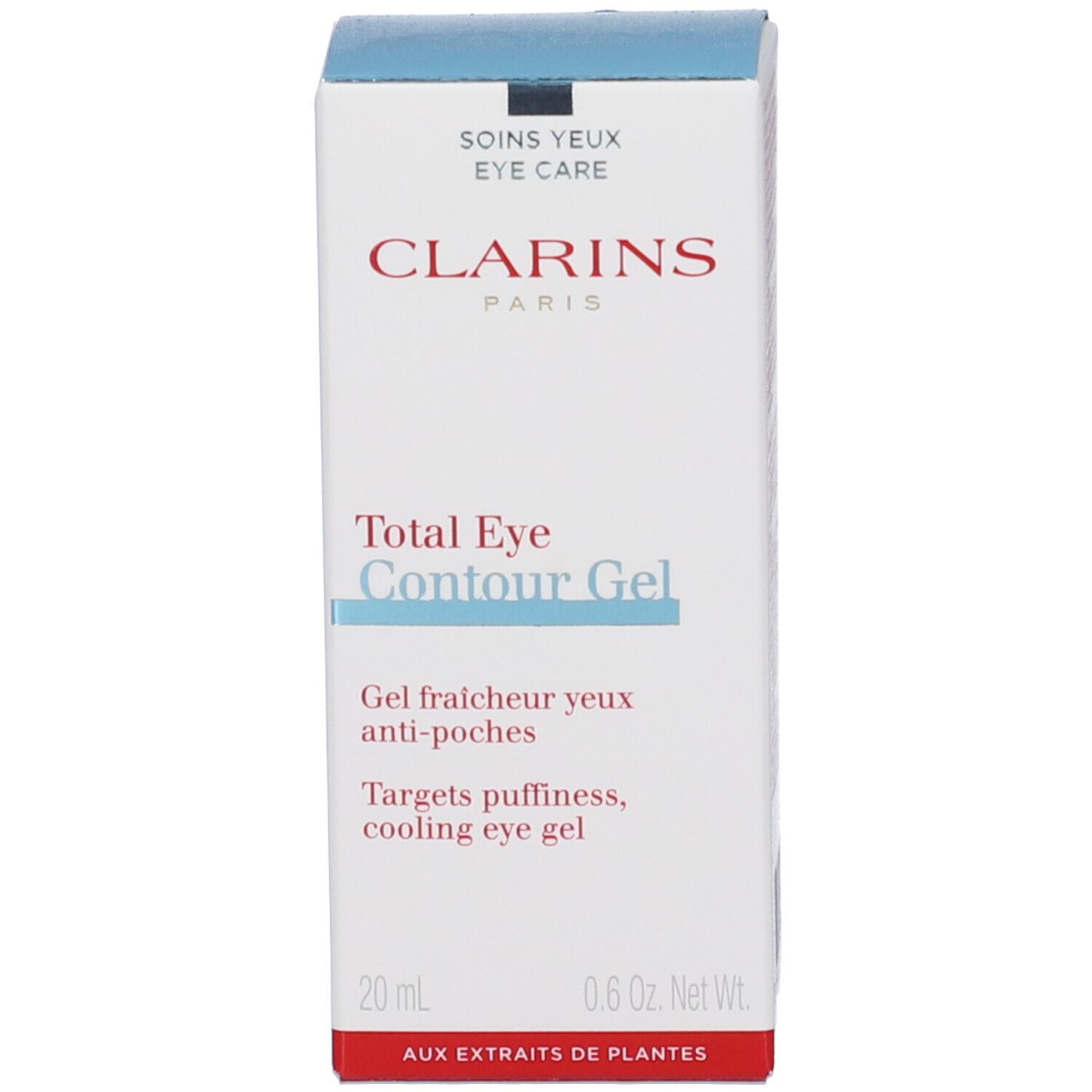 Scatola Clarins Total Eye Contour Gel fronte