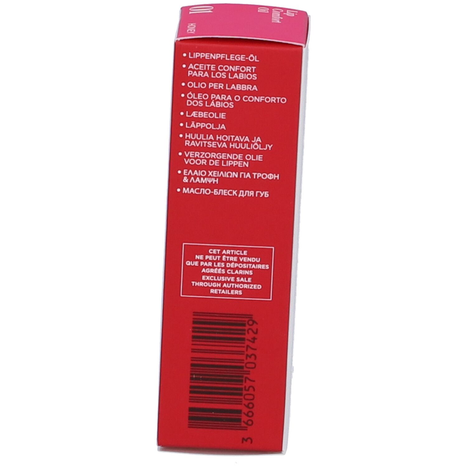Clarins Lip Comfort Oil Tonalità 01 Honey