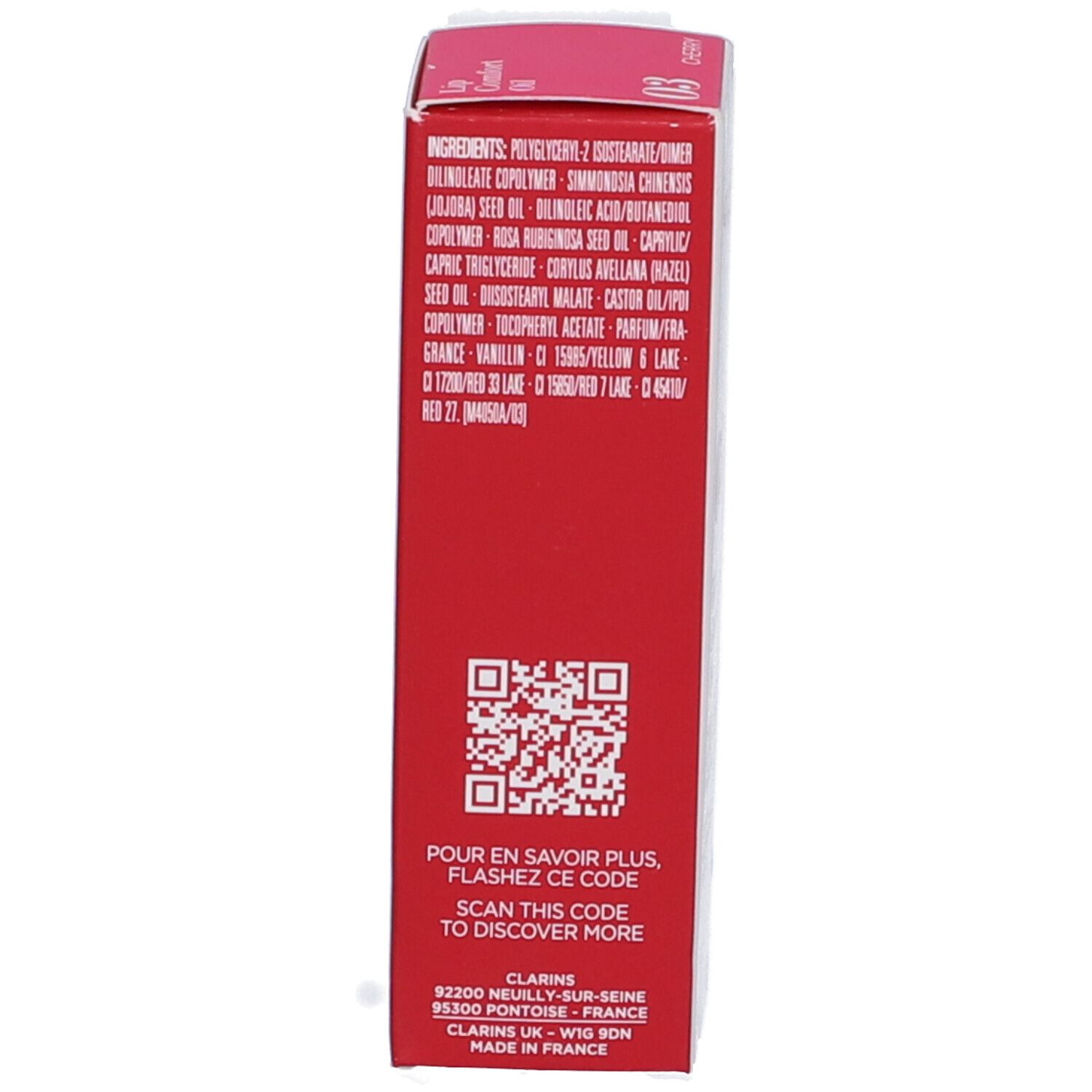 Clarins Lip Comfort Oil Tonalità 03 Cherry