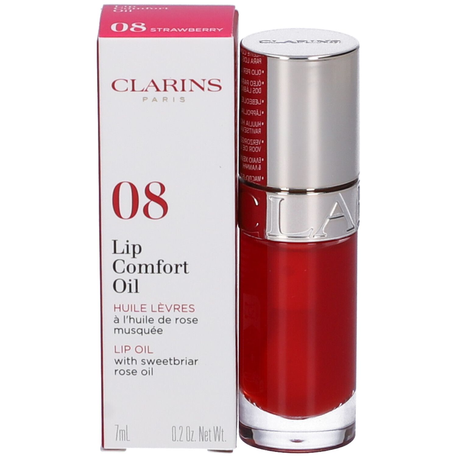 Clarins Lip Comfort Oil Tonalità 08 Strawberry