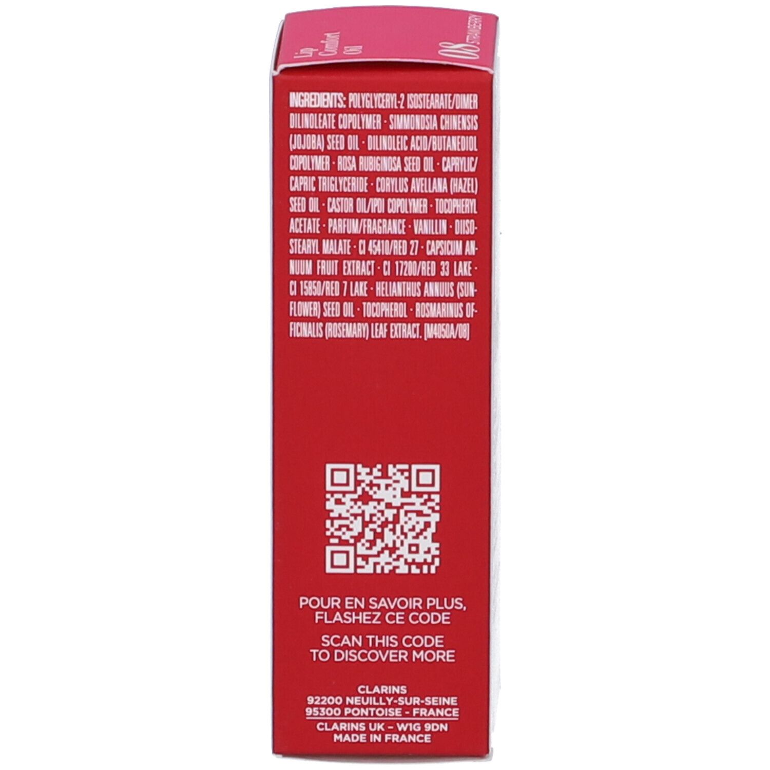 Clarins Lip Comfort Oil Tonalità 08 Strawberry