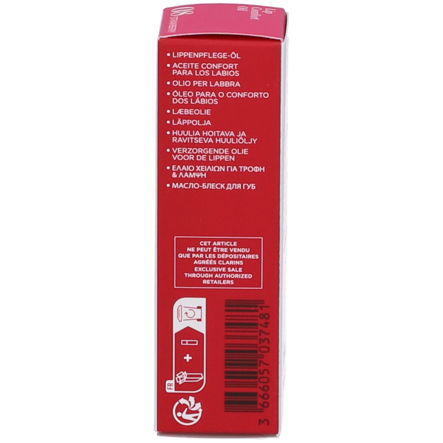 Clarins Lip Comfort Oil Tonalità 08 Strawberry