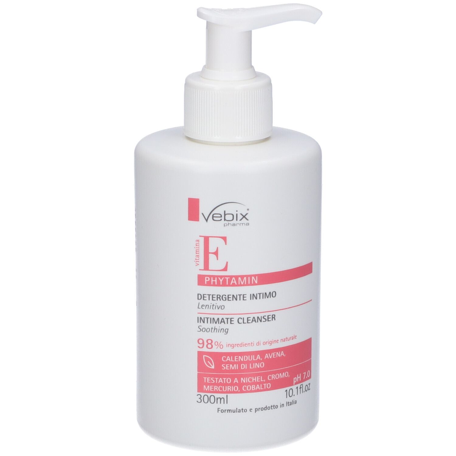 Vebix Phytamin E Detergente Intimo Lenitivo Ph 7,0 300 Ml