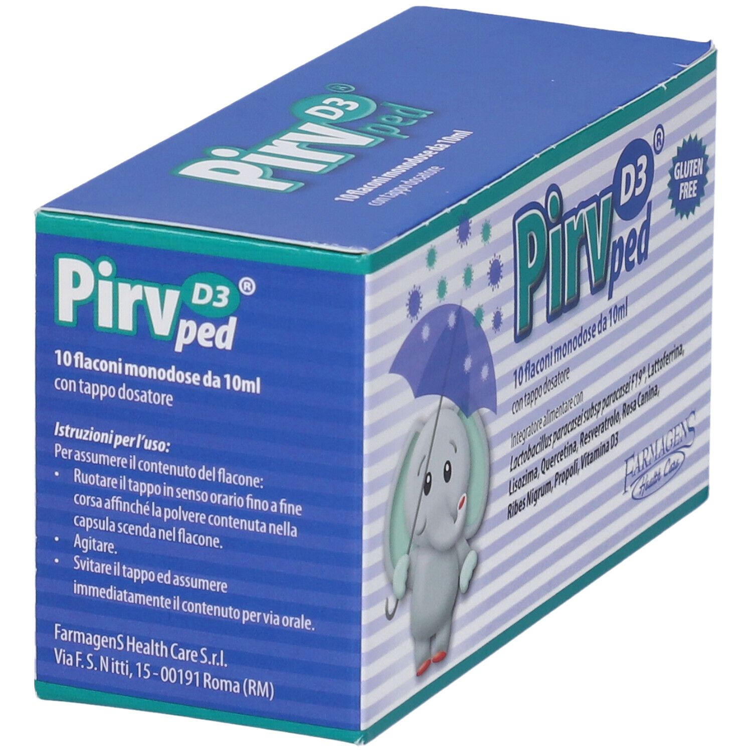 Pirv D3 Ped 10 Flaconi Monodose