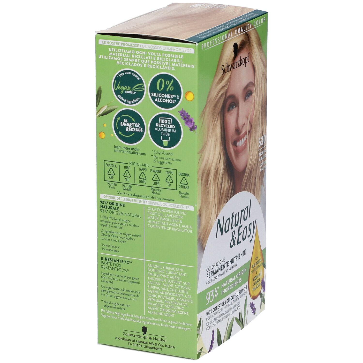 Schwarzkopf Natural & Easy Tinta 530 Biondo Chiaro