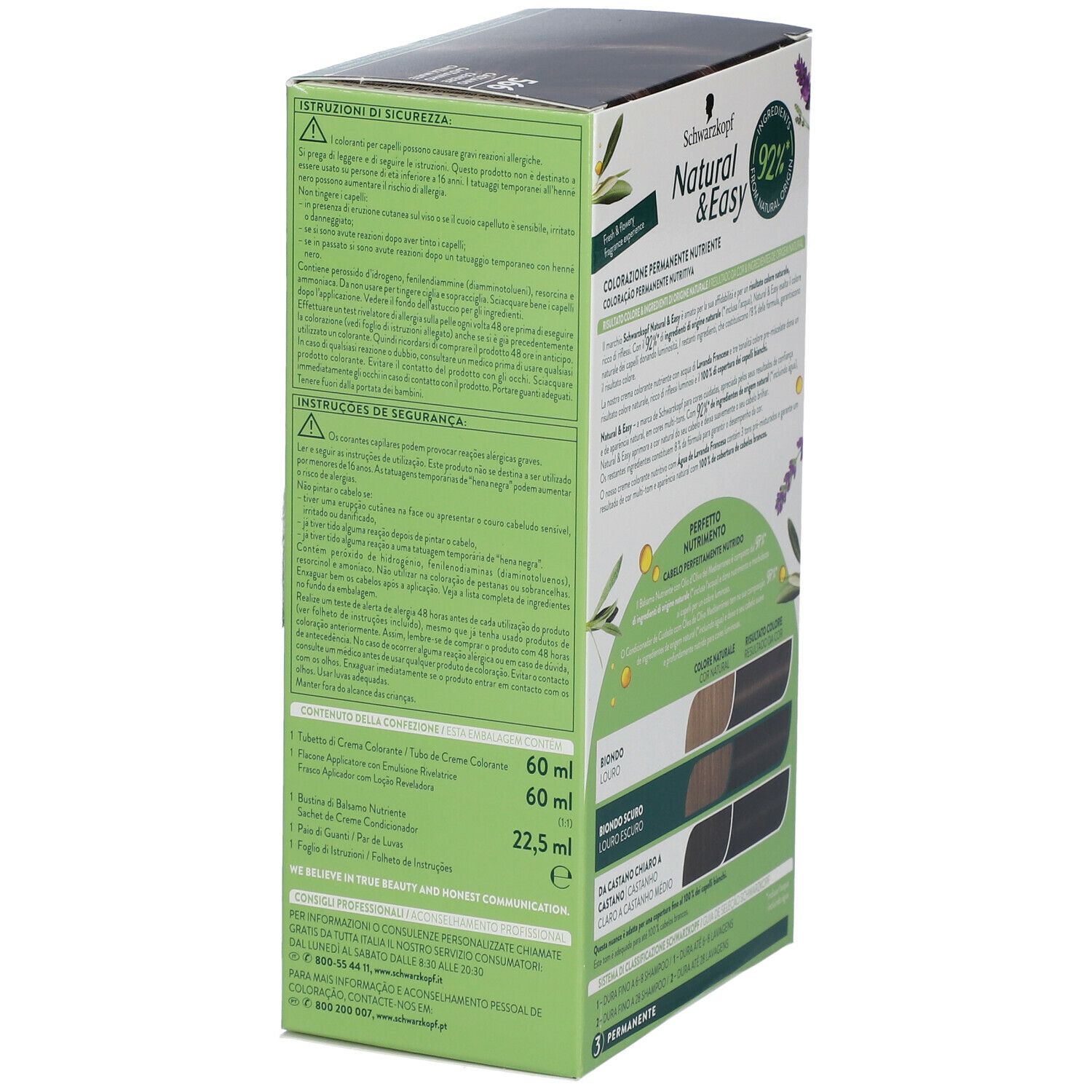Schwarzkopf Natural & Easy Tinta 566 Castano Cenere