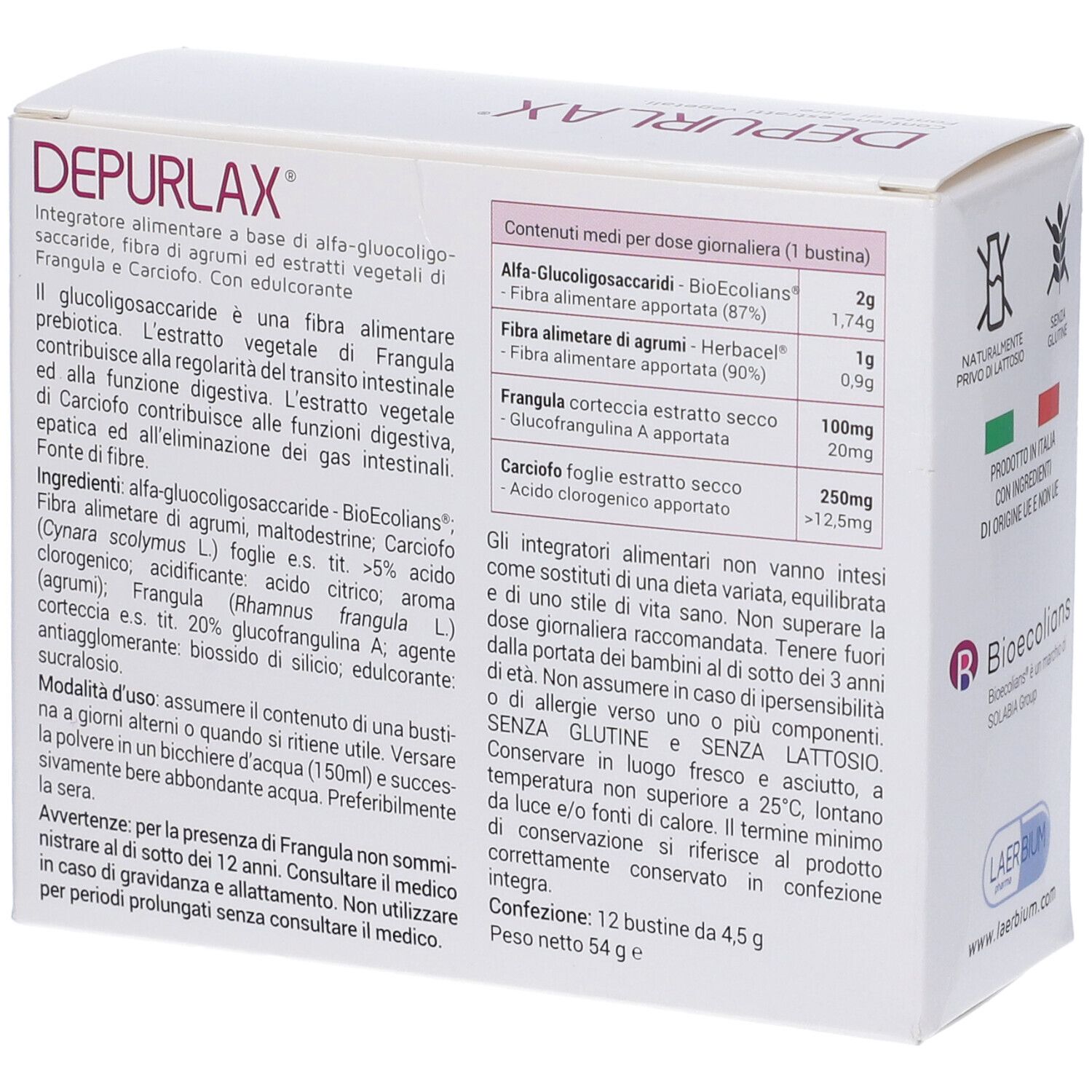 Depurlax 12 Bustine