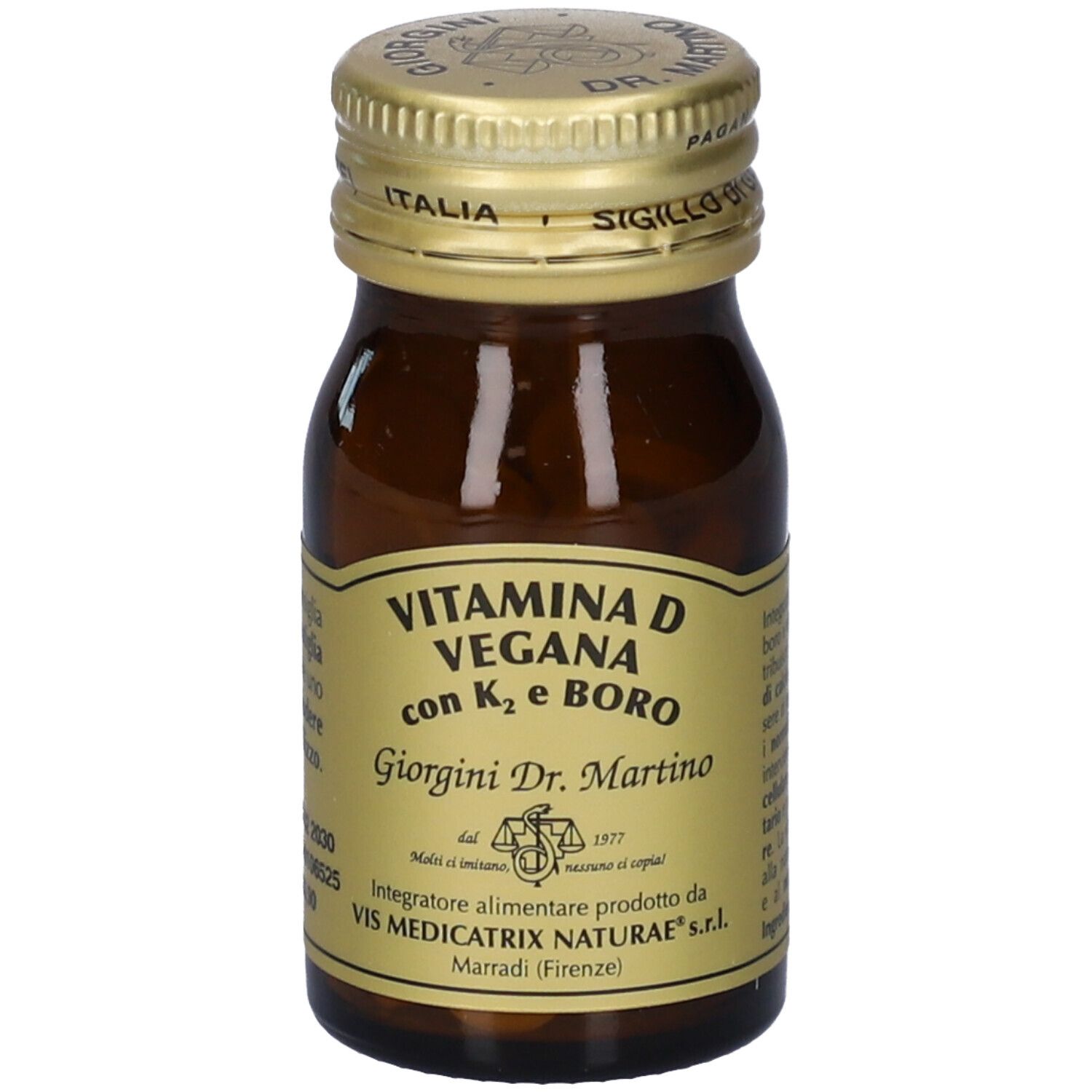 Vitamina D Vegana Con K2+Boro 60 Pastiglie