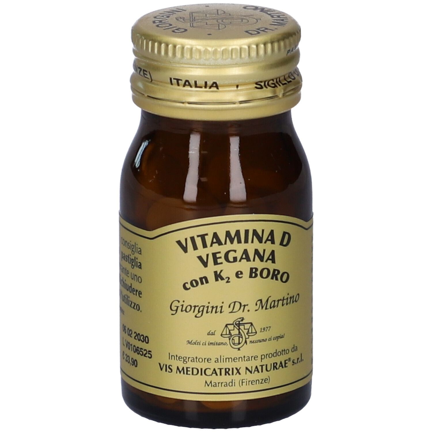 Vitamina D Vegana Con K2+Boro 60 Pastiglie