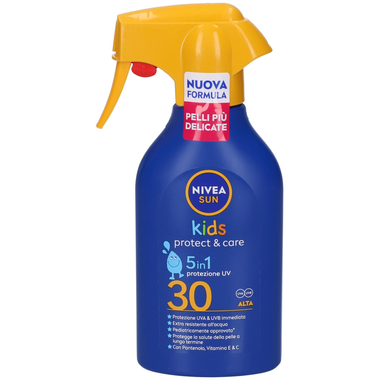 Nivea Sun Spray Solare Kids Protect & Care FP30 270 ml, Crema solare per bambini waterproof