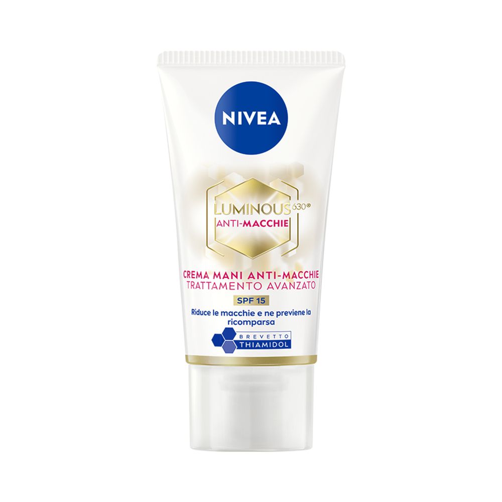 Nivea Luminous630 Crema Mani Anti-Macchie Trattamento Avanzato SPF 15 50 ml, Crema mani antietà