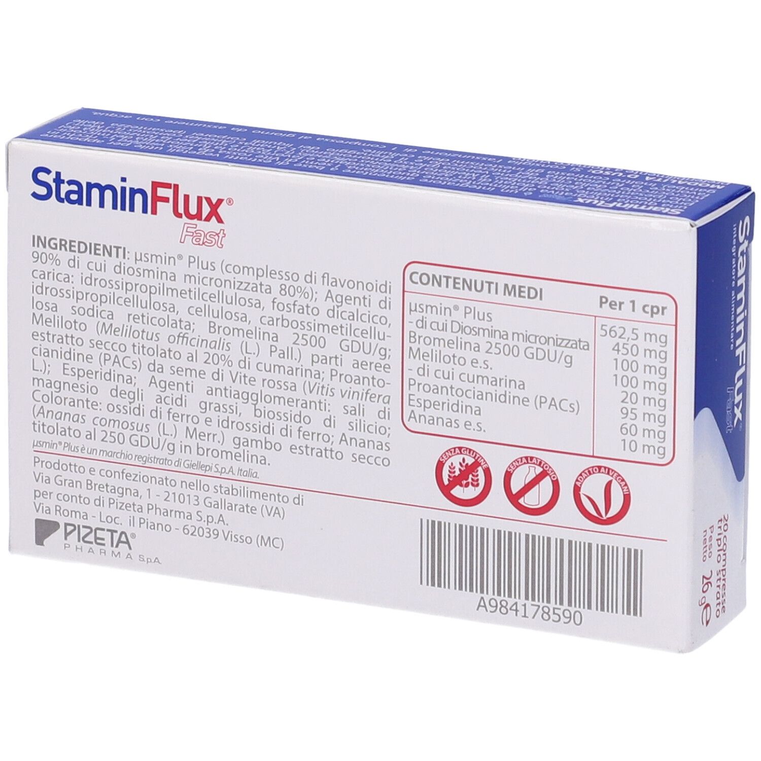 Staminflux Fast 20 Compresse