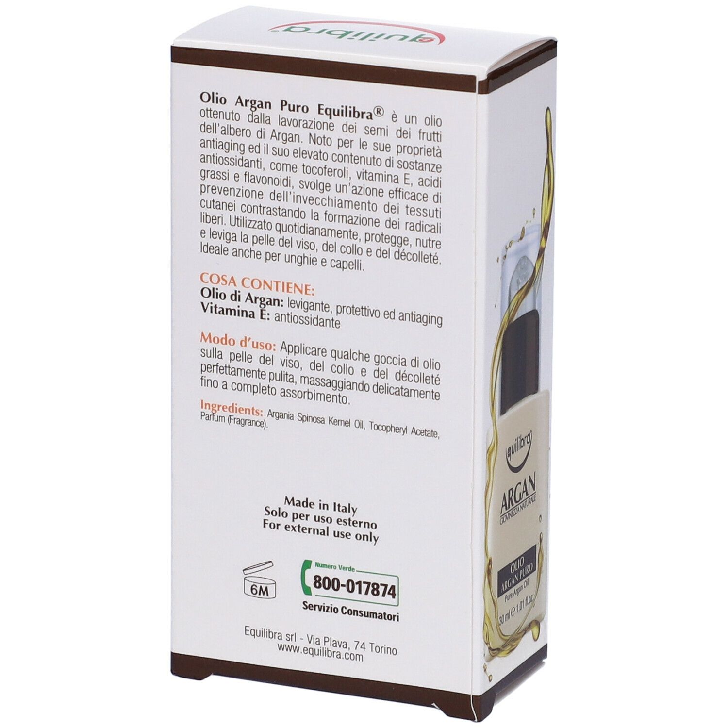 Equilibra® Argan Olio Argan Puro