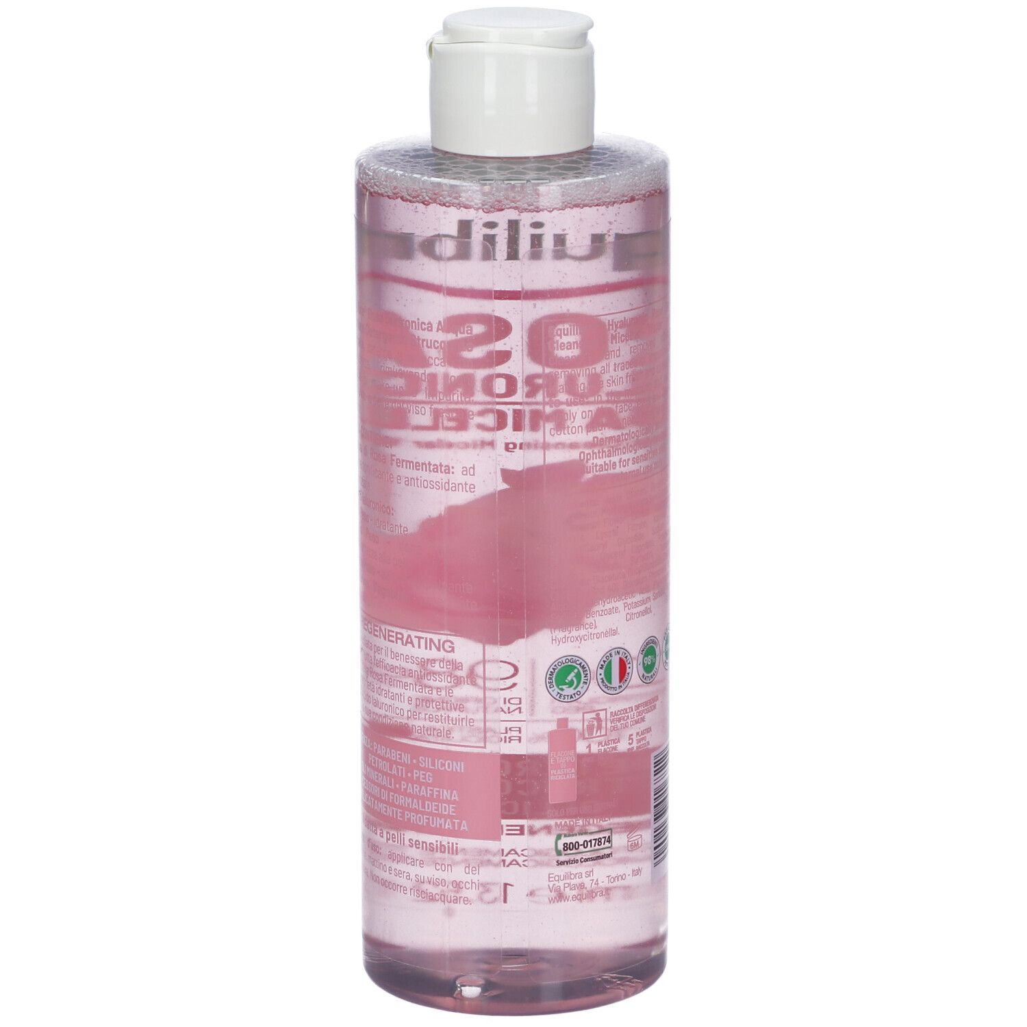 Equilibra® Rosa Ialuronica Acqua Micellare - risparmia il 10% con il codice: EQUILIBRA10