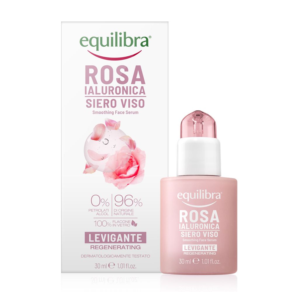 Equilibra® Rosa Ialuronica Siero Viso Levigante