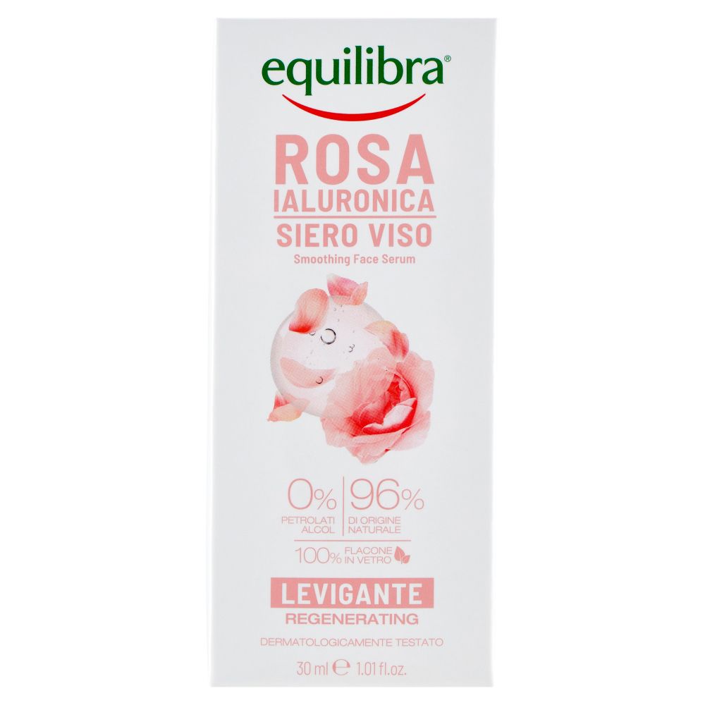 Equilibra® Rosa Ialuronica Siero Viso Levigante