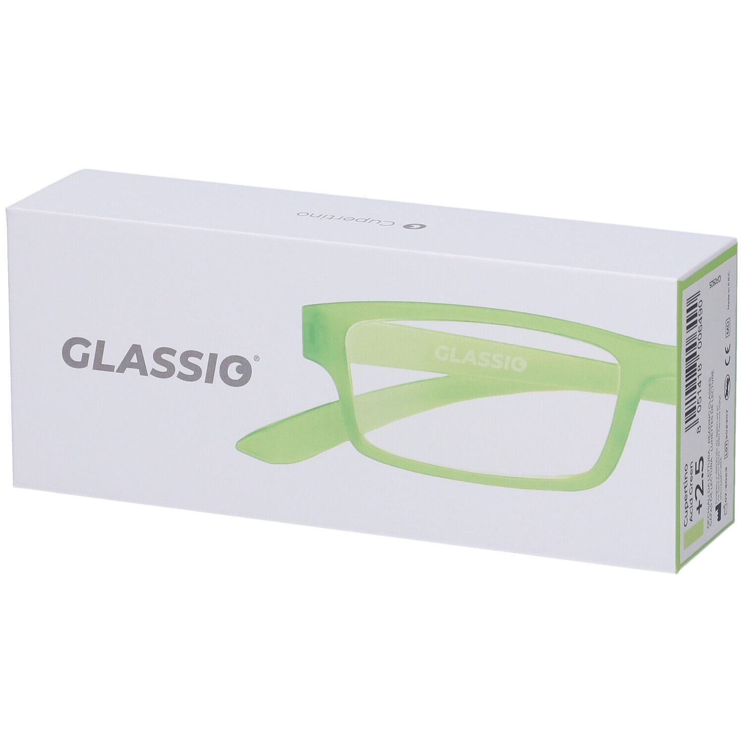 Occhiali da Lettura Glassio Cupertino Colore Verde Acido Gradazione +2,5
