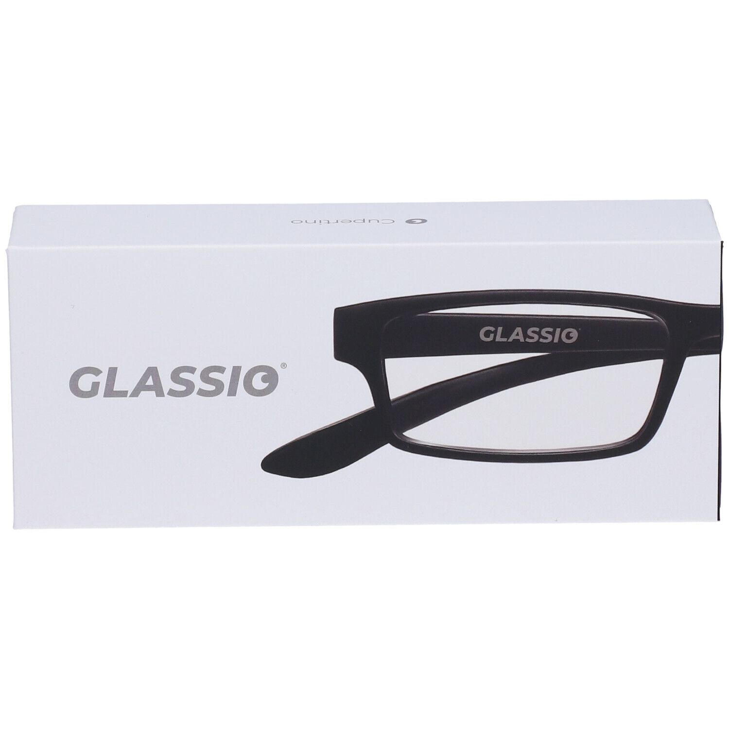 Occhiali da Lettura Glassio Cupertino Colore Nero Gradazione +2,5