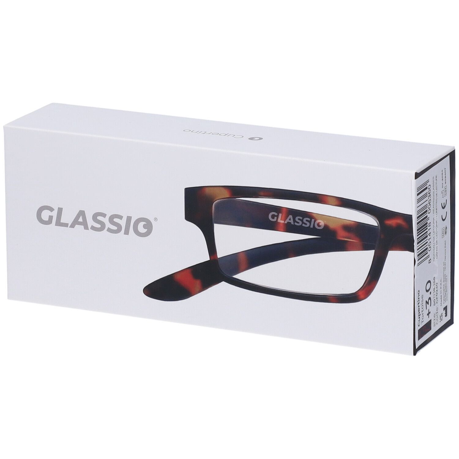 Occhiali da Lettura Glassio Cupertino Colore Tortoise Gradazione +3,0