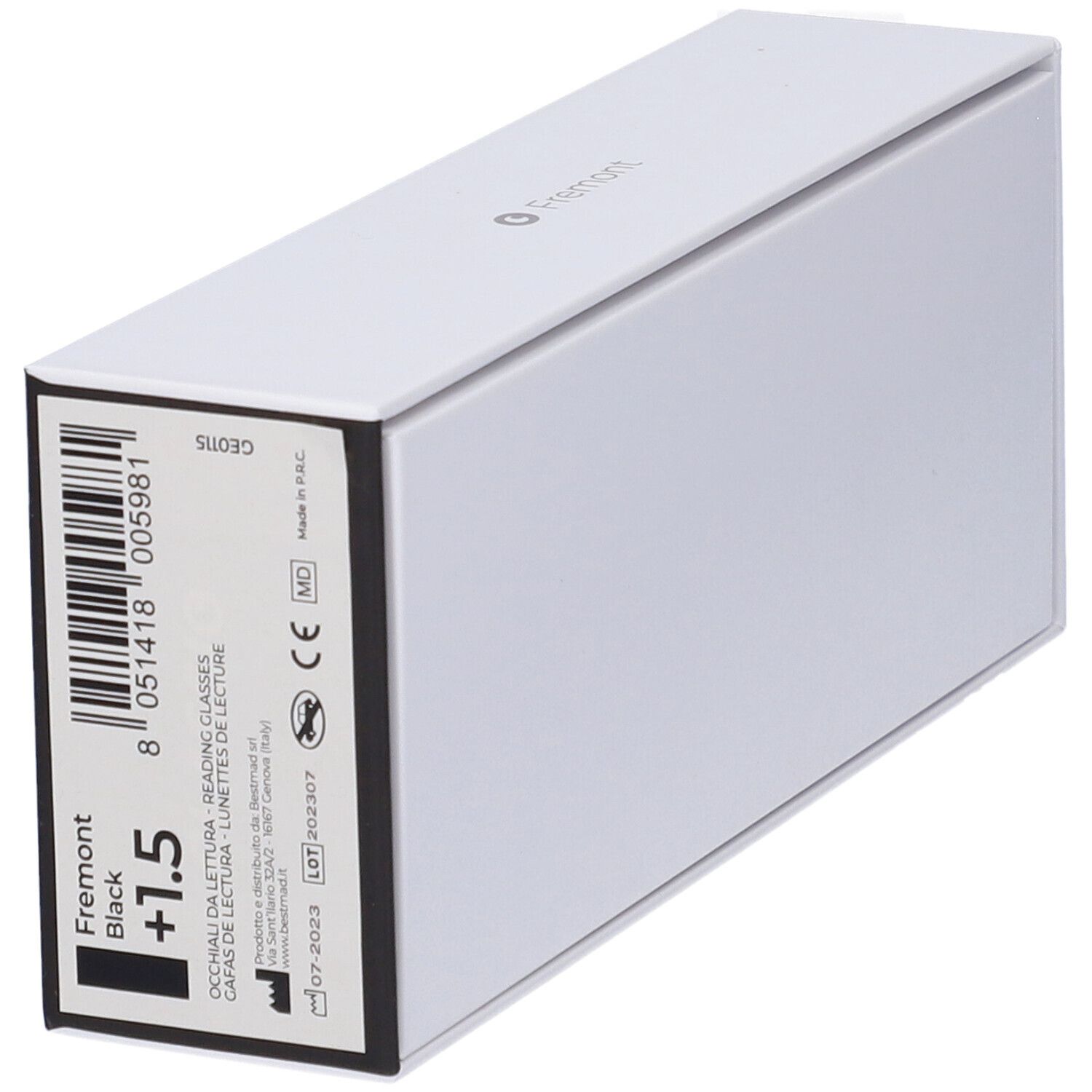 Occhiali da Lettura Glassio Fremont Colore Nero Gradazione +1,5