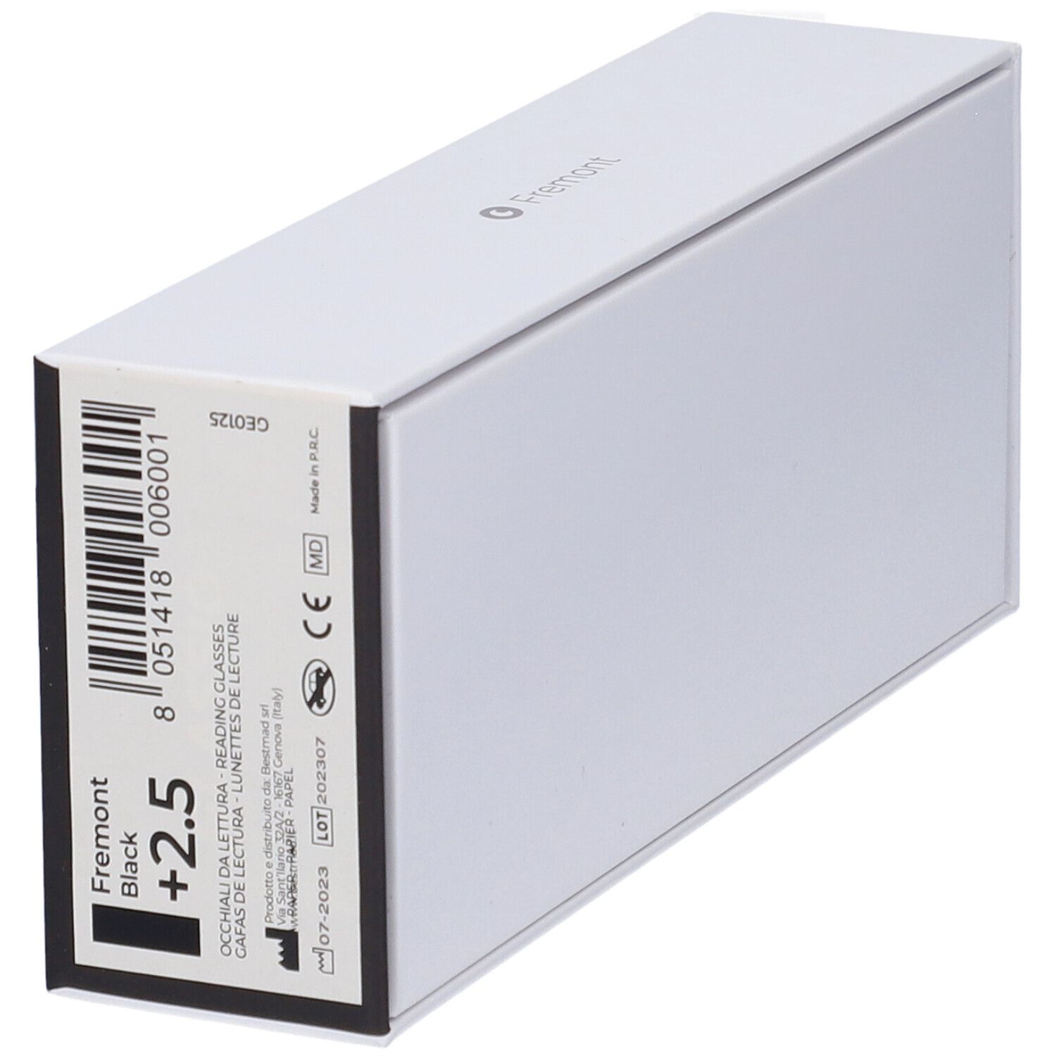 Occhiali da Lettura Glassio Fremont Colore Nero Gradazione +2,5