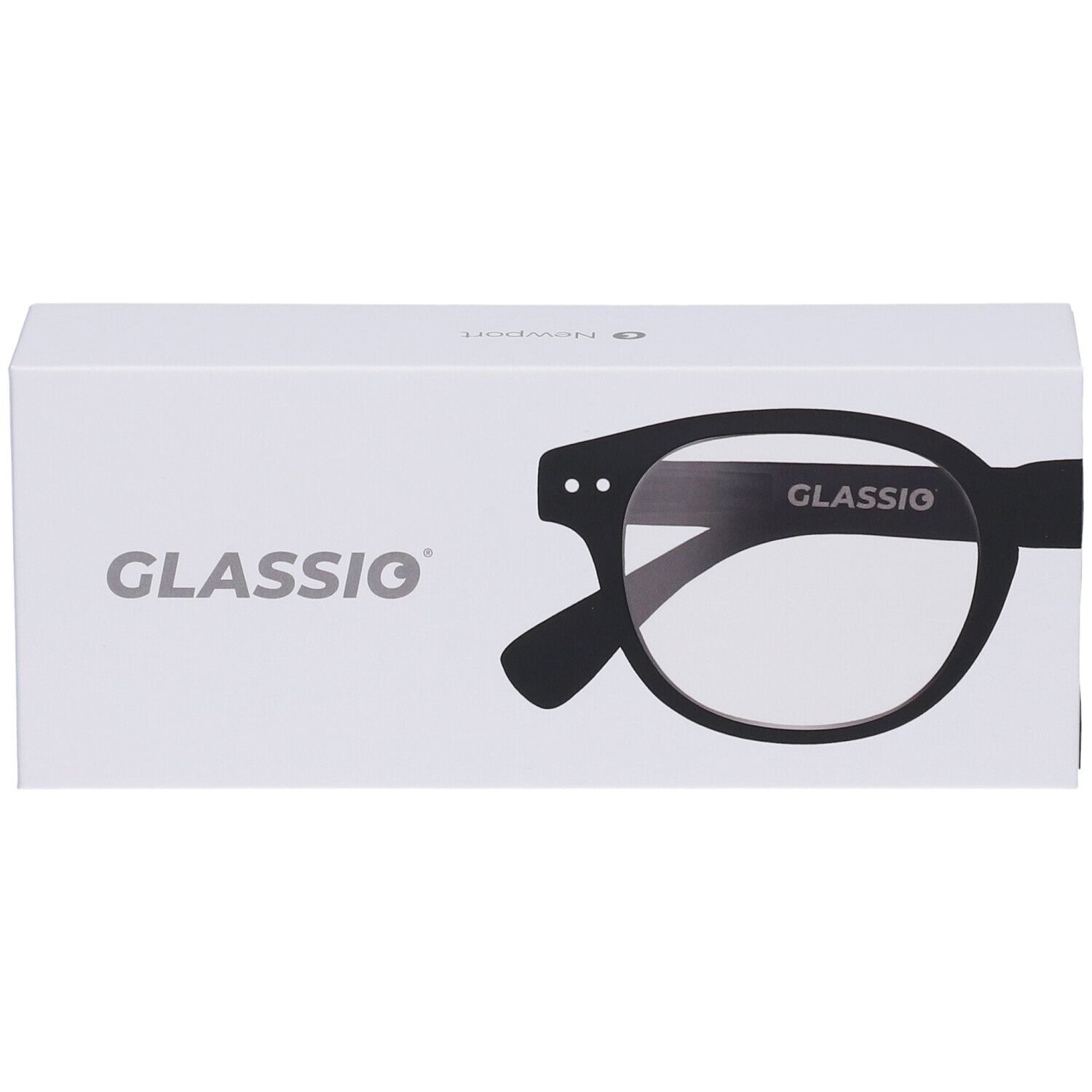 Occhiali da Lettura Glassio Newport Colore Nero Gradazione +1,5