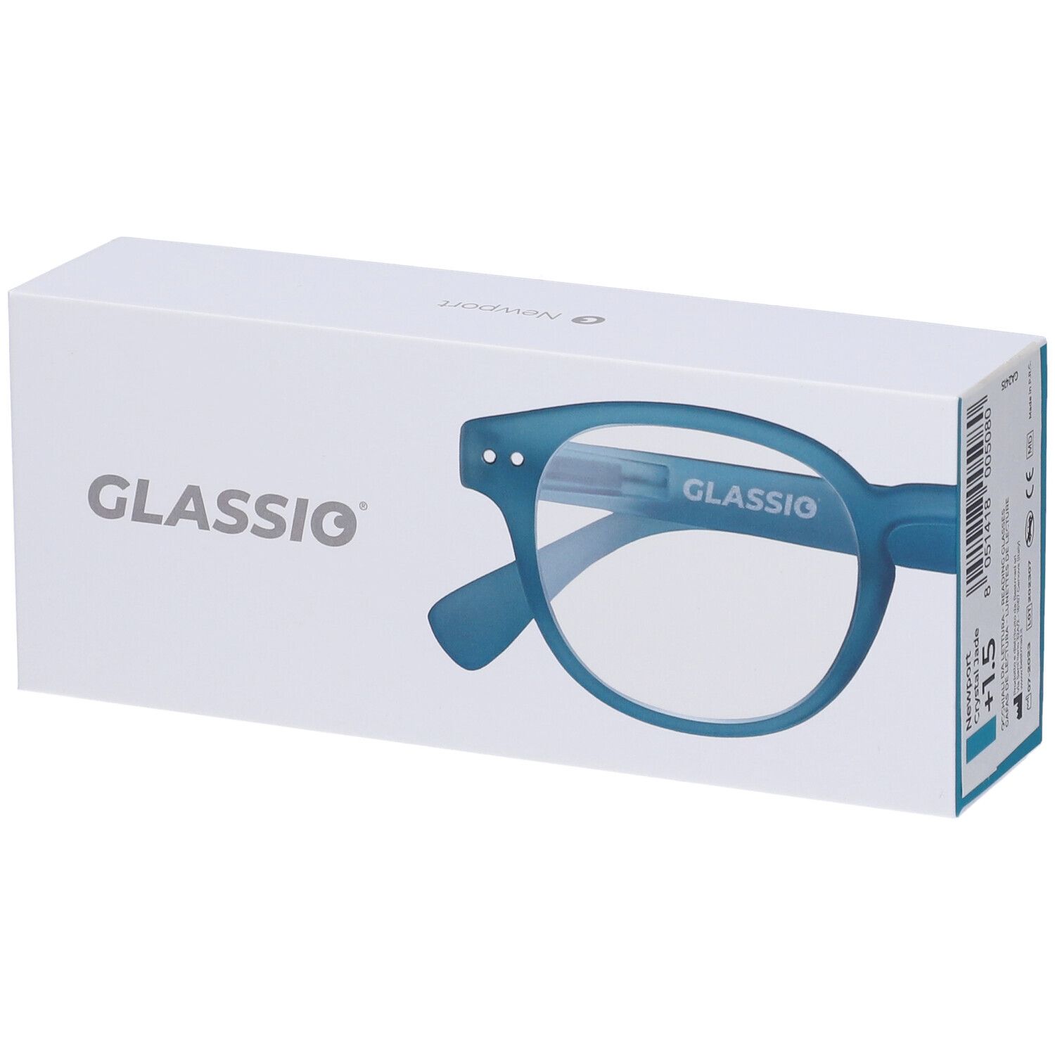 Occhiali da Lettura Glassio Newport Colore Crystal Jade Gradazione +1,5