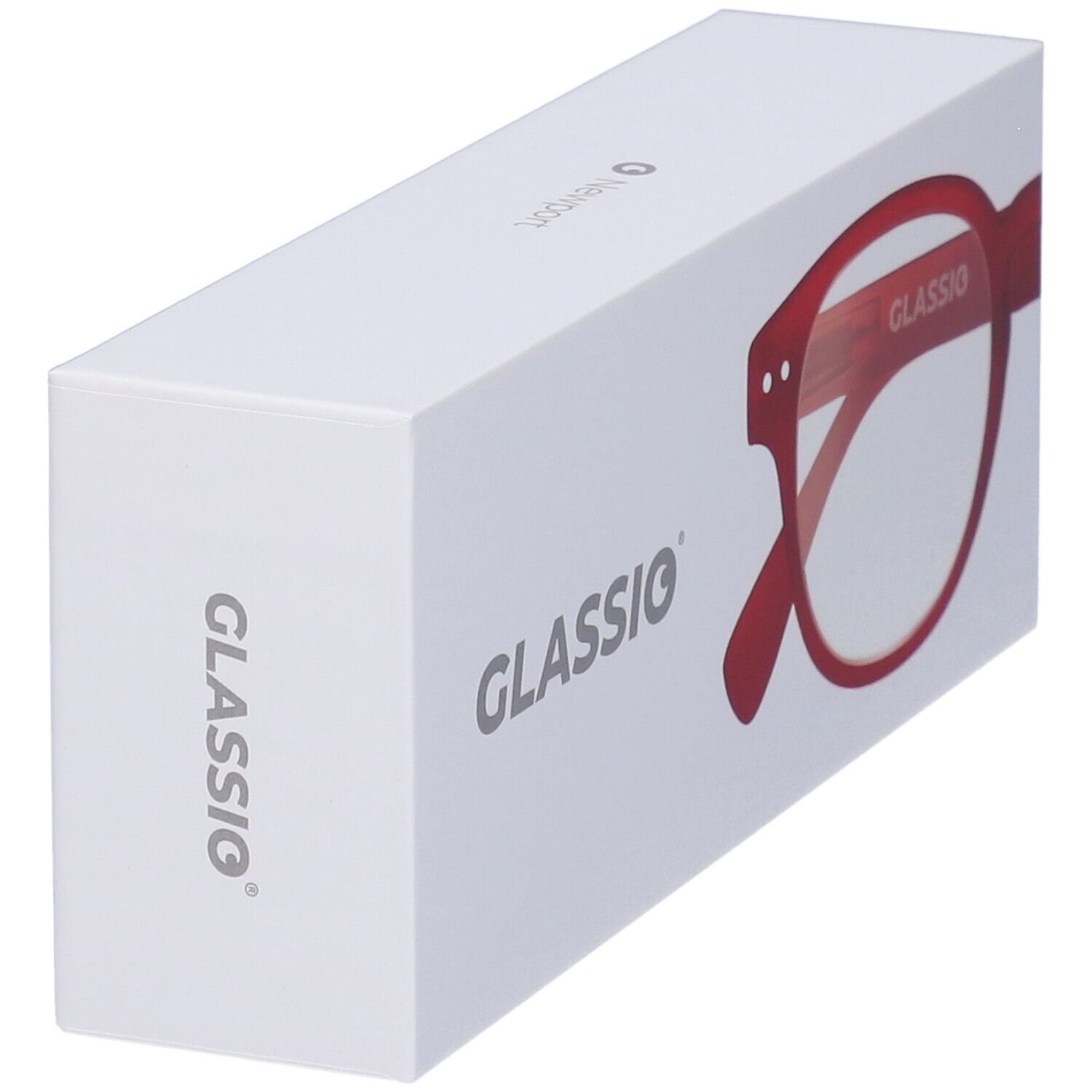 Occhiali da Lettura Glassio Newport Colore Rosso Gradazione +1,0